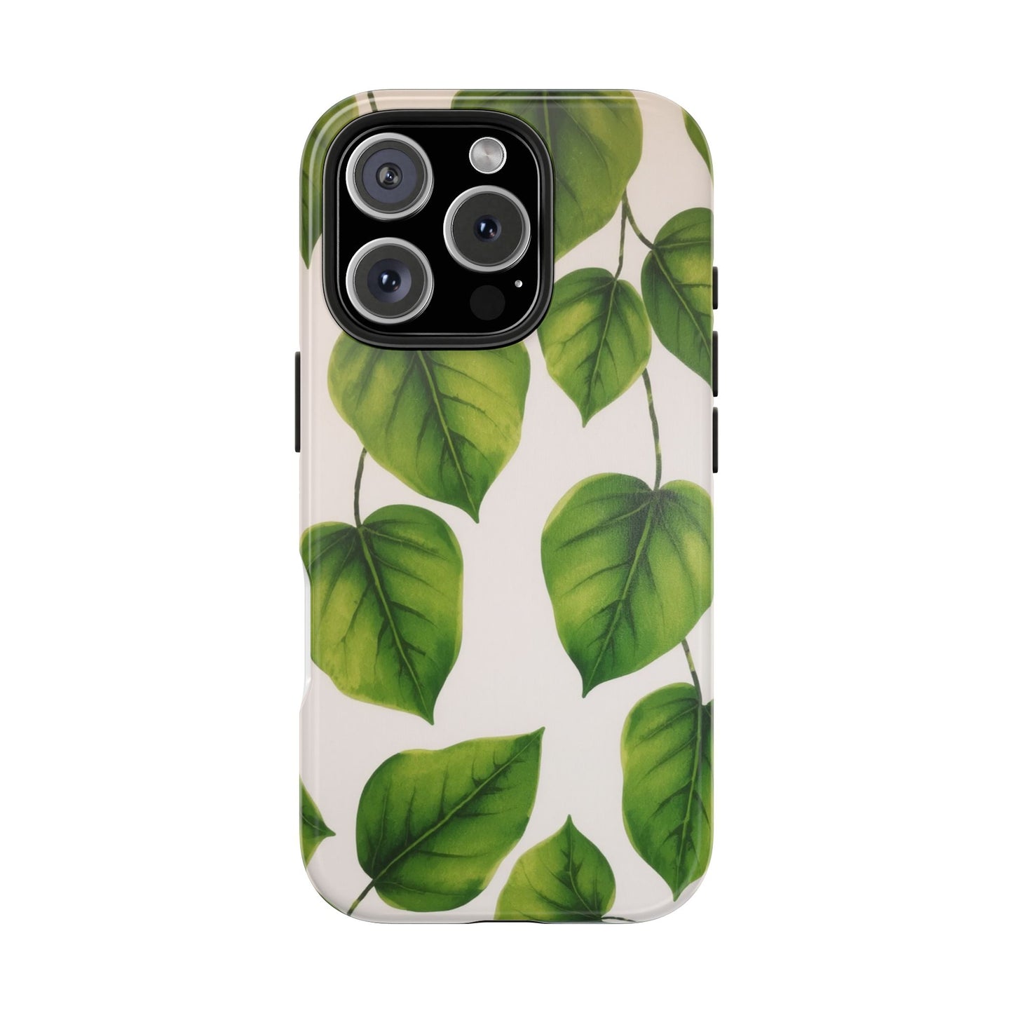 Tough Phone Cases with Green Leaf Design | Eco-Friendly Protection for Nature Lovers