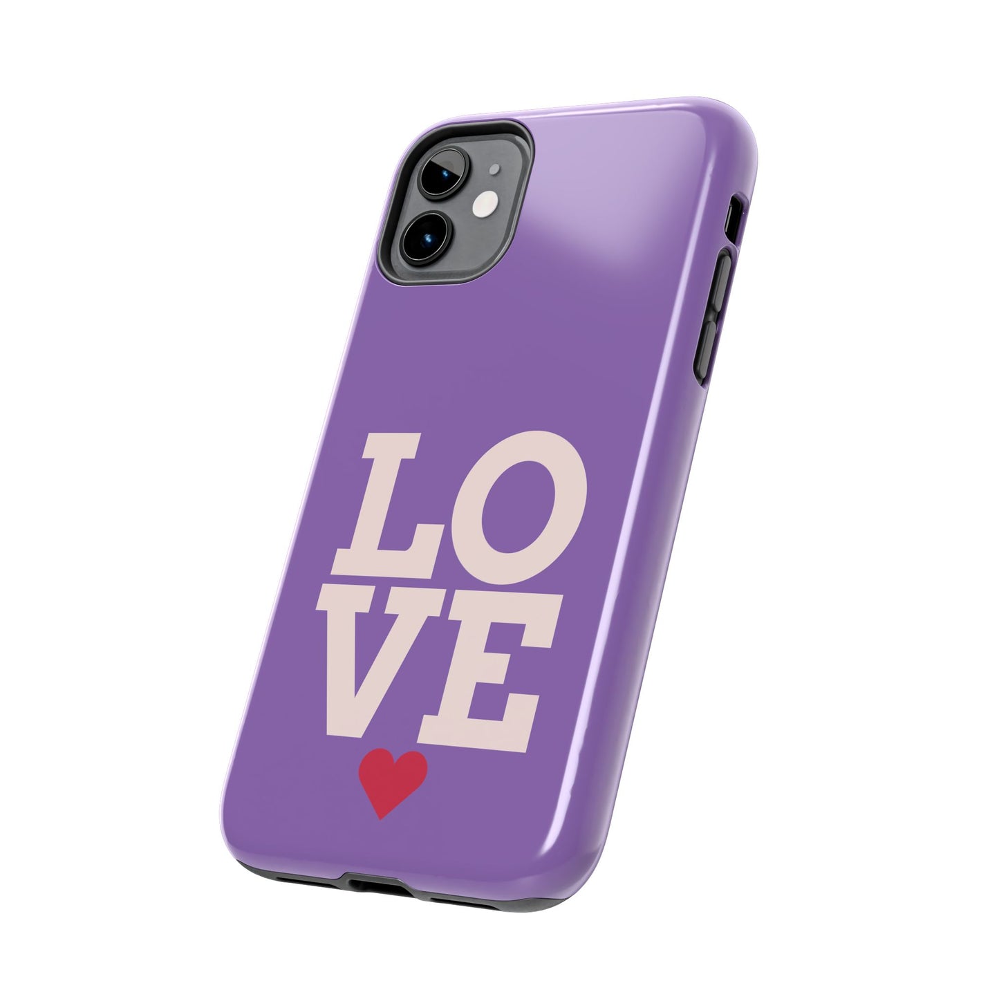 Purple Love Phone Case - Durable & Stylish Tough Case - for iPhone