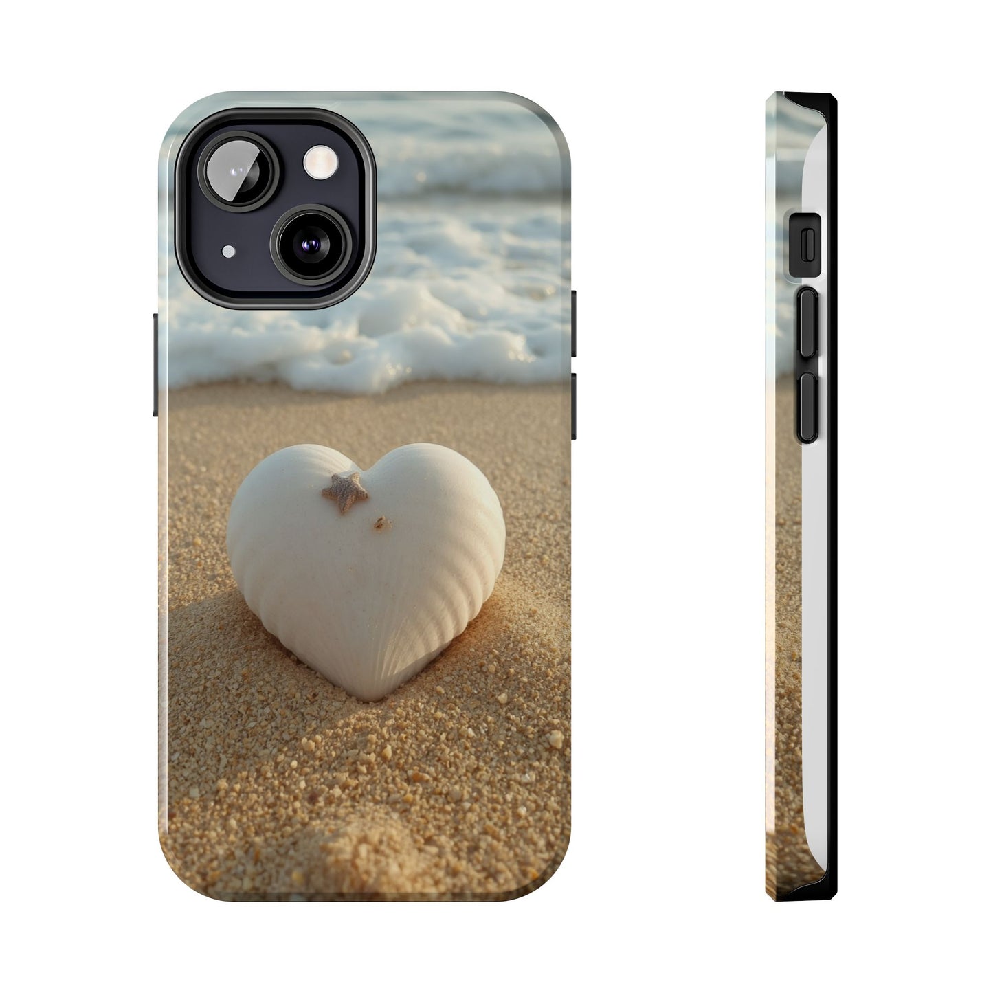 Heart Seashell Tough Phone Case for iPhone