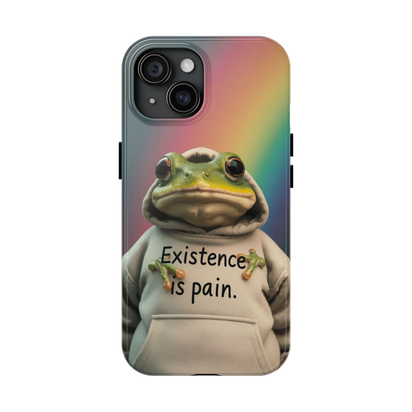 Existence is Pain Frog Phone Case - Tough & Stylish