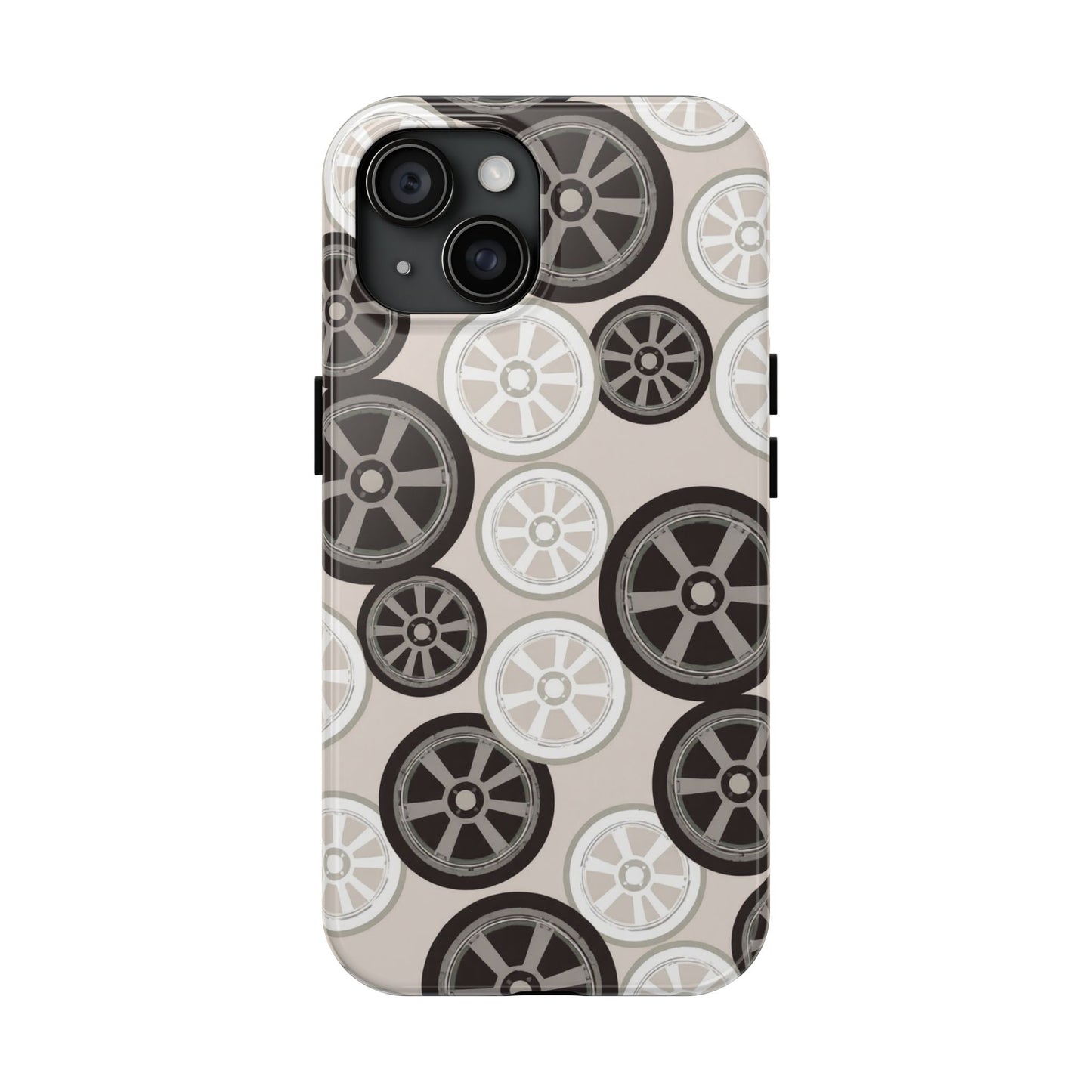 Racing Wheel Design Tough Phone Case – Durable Protection for Automotive Enthusiasts
