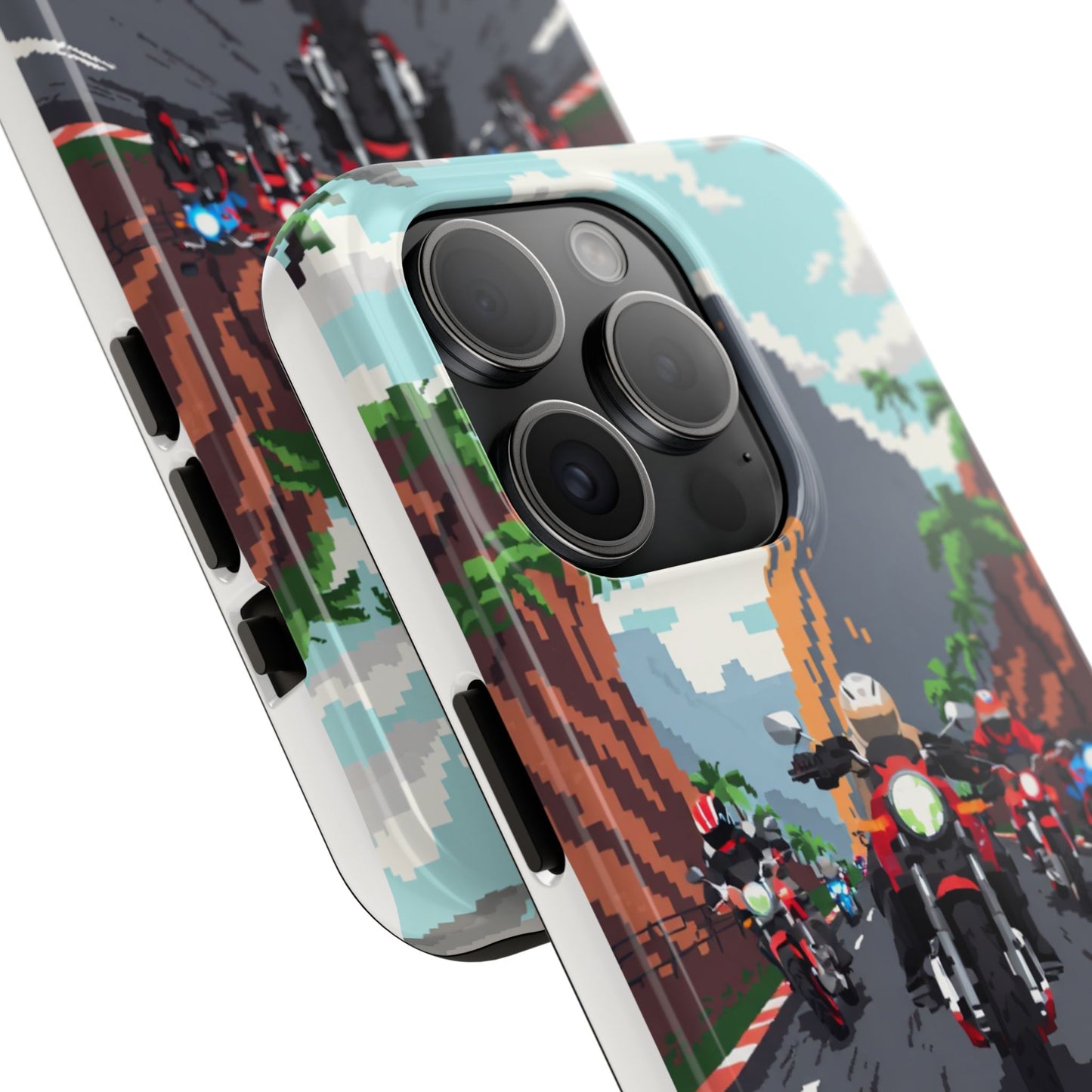 Retro Biker Tough Phone Case - Perfect for Motorcycle Lovers