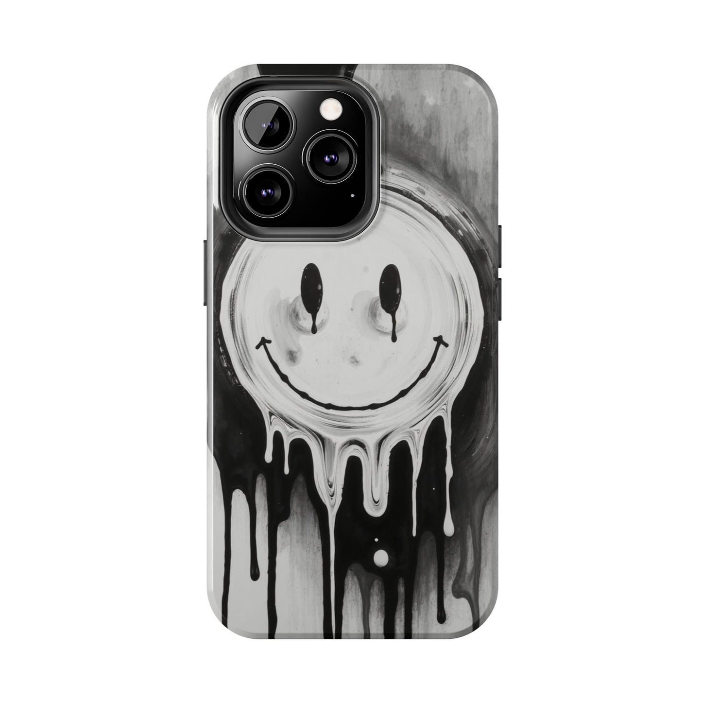 Dripping Smiley Tough Phone Case - Stylish & Durable Protection