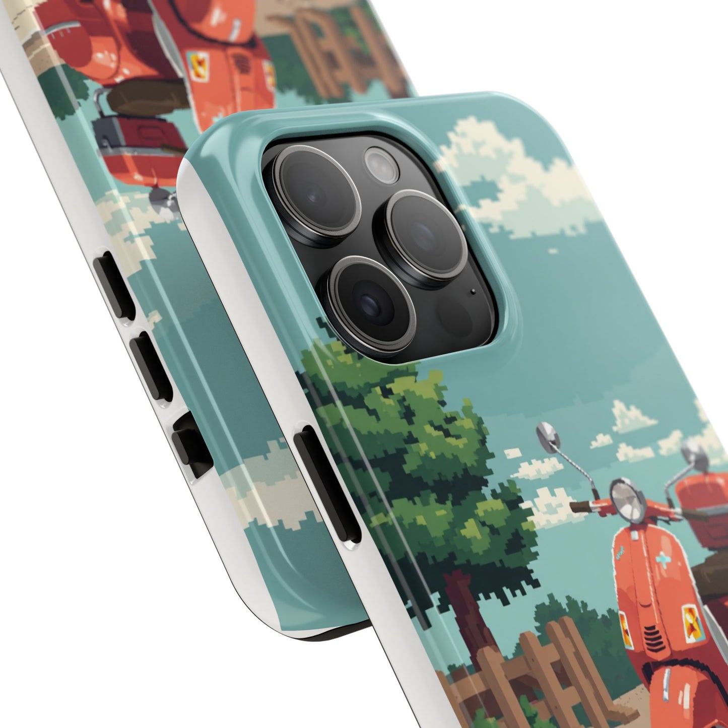 Retro Scooter Phone Case - Tough & Stylish Protection