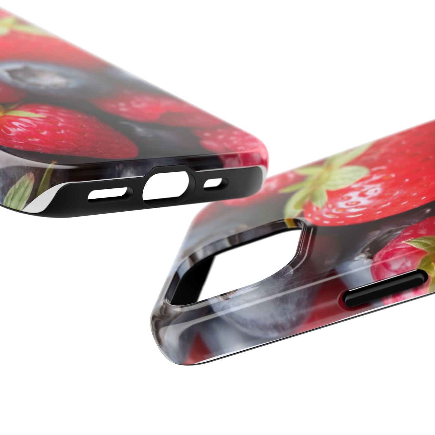 Fruit-Themed Tough Phone Case - Berry Burst Design