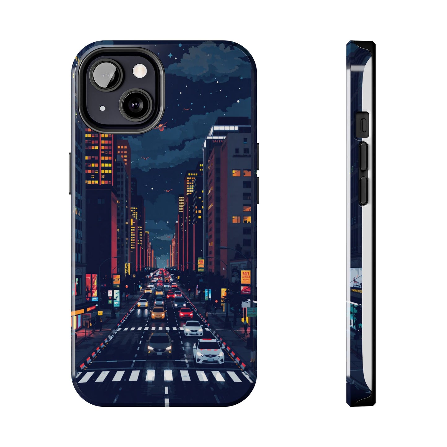 Urban Nightlife Tough Phone Case - Durable & Stylish Protection
