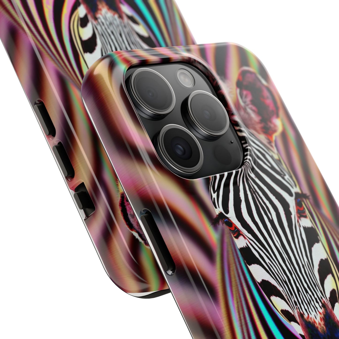 Vibrant Zebra Tough Phone Case - Unique Animal Design for Wild Spirit