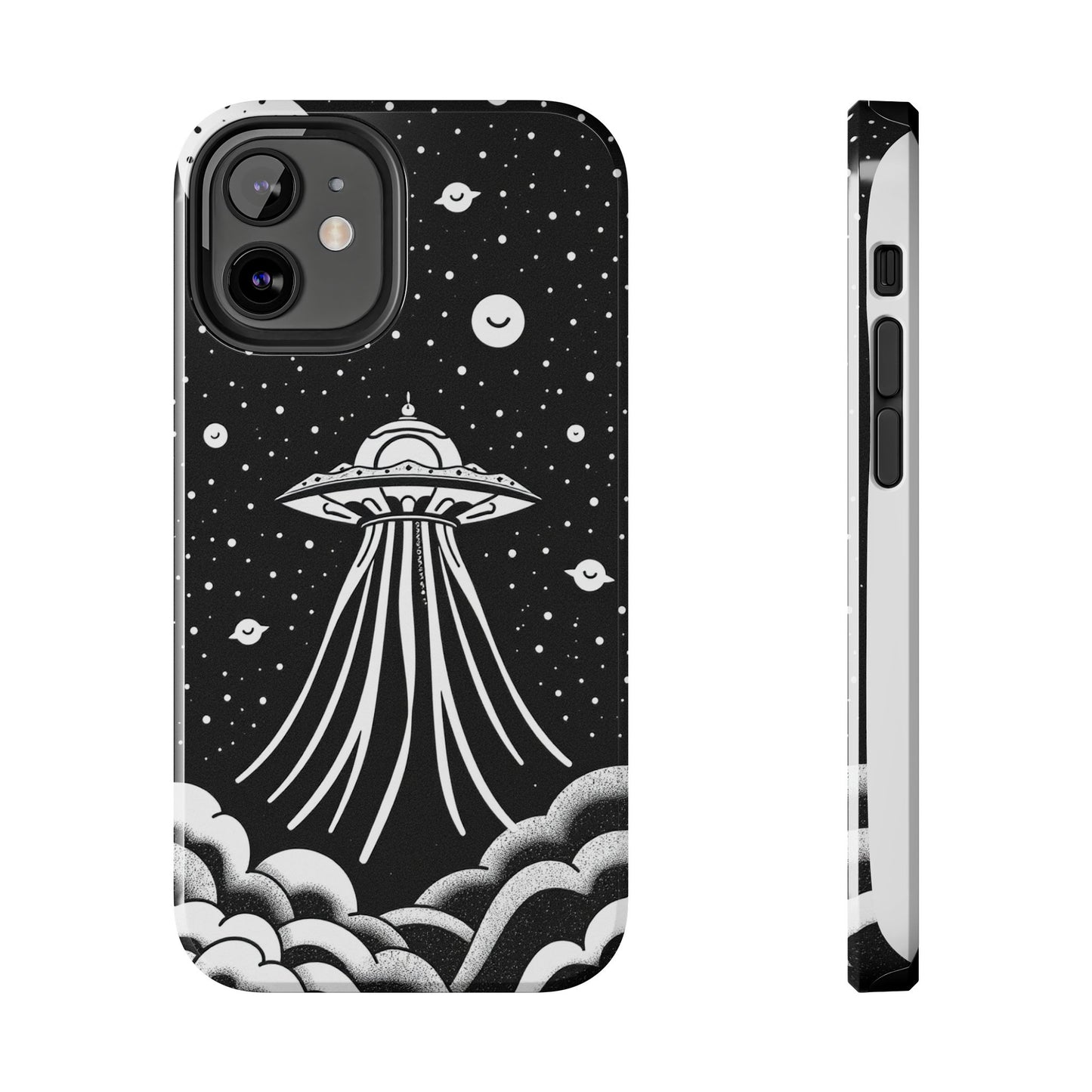 Galaxy UFO Tough Phone Case - Durable Protection with Unique Space Design