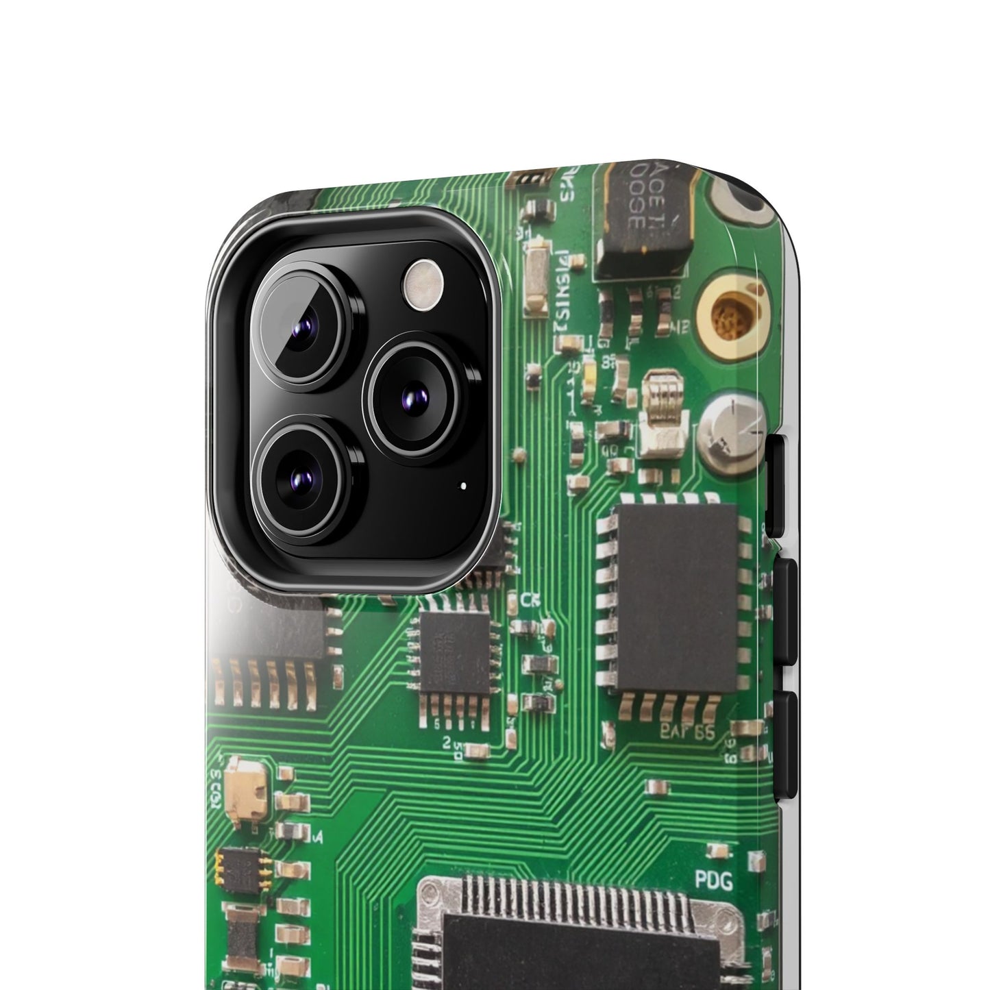 Circuit Board Tough Phone Case - Durable Tech Design