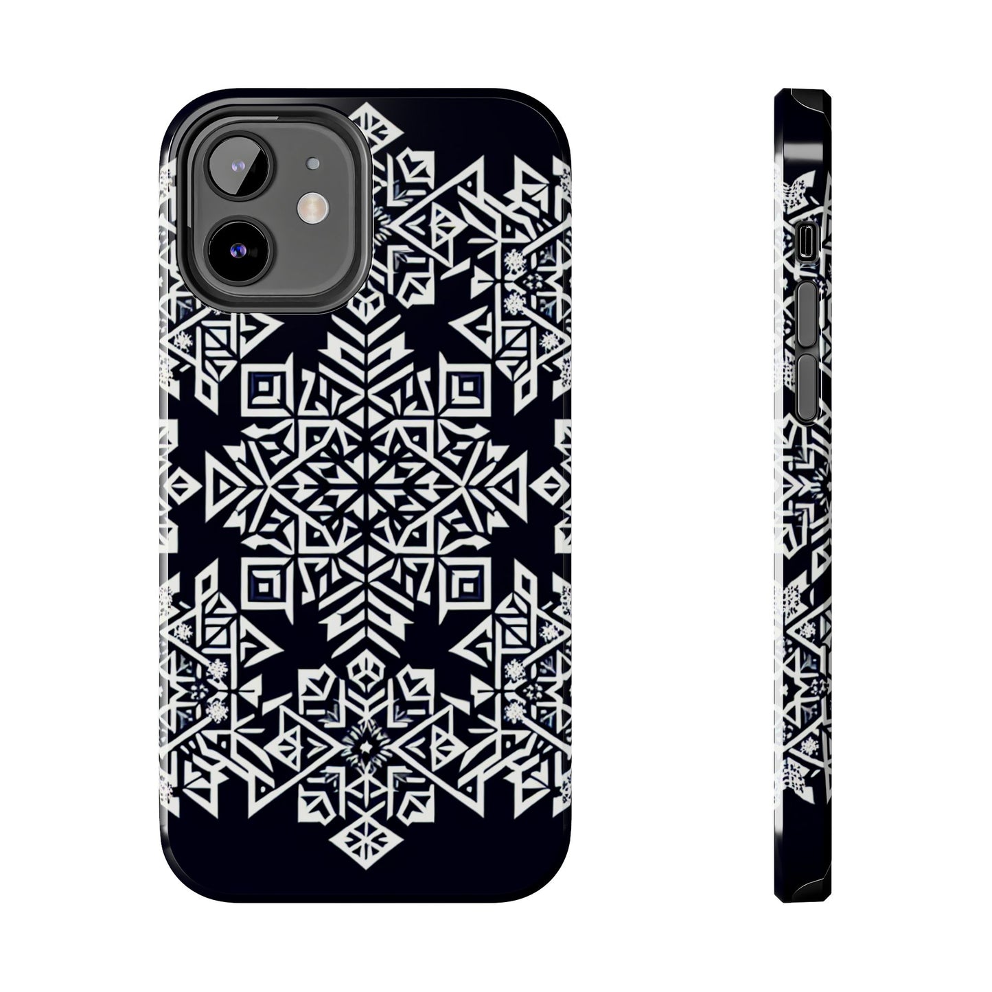 Winter Wonderland Tough Phone Case - Digital Snowflake - for iPhone