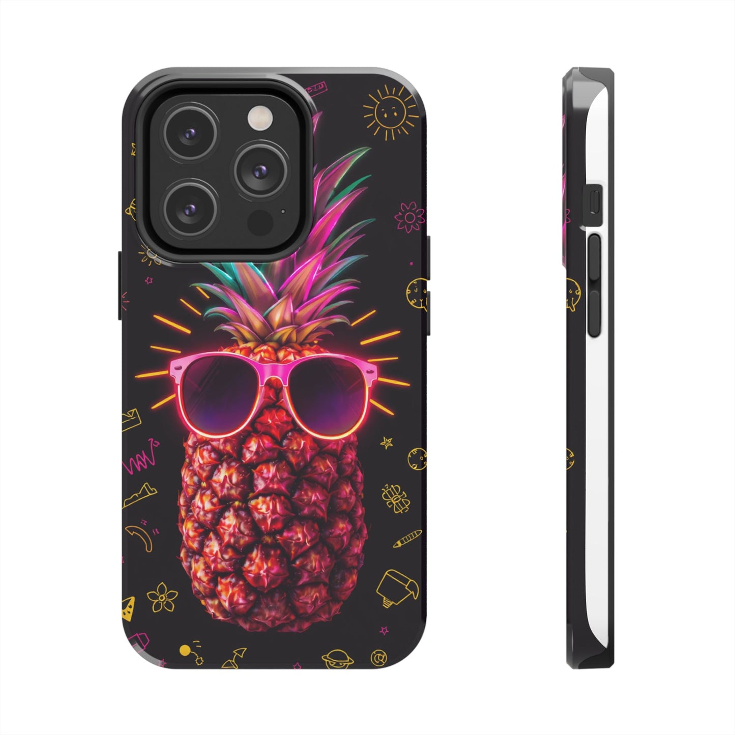 Tough Pineapple Phone Case - Cool, Vibrant Design Perfect for Summer Vibes