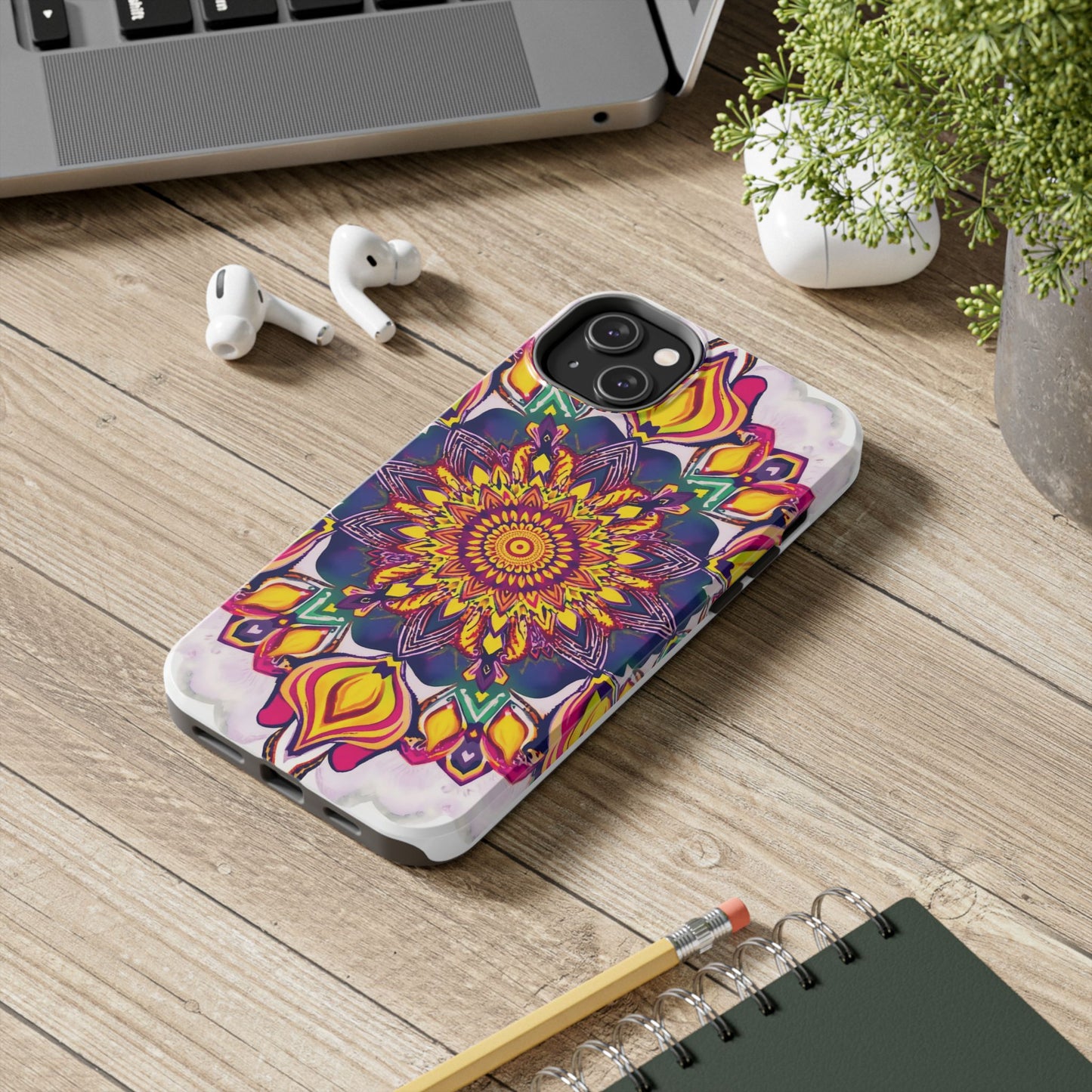 Vibrant Mandala Tough Phone Case - Boho Style Protection - for iPhone