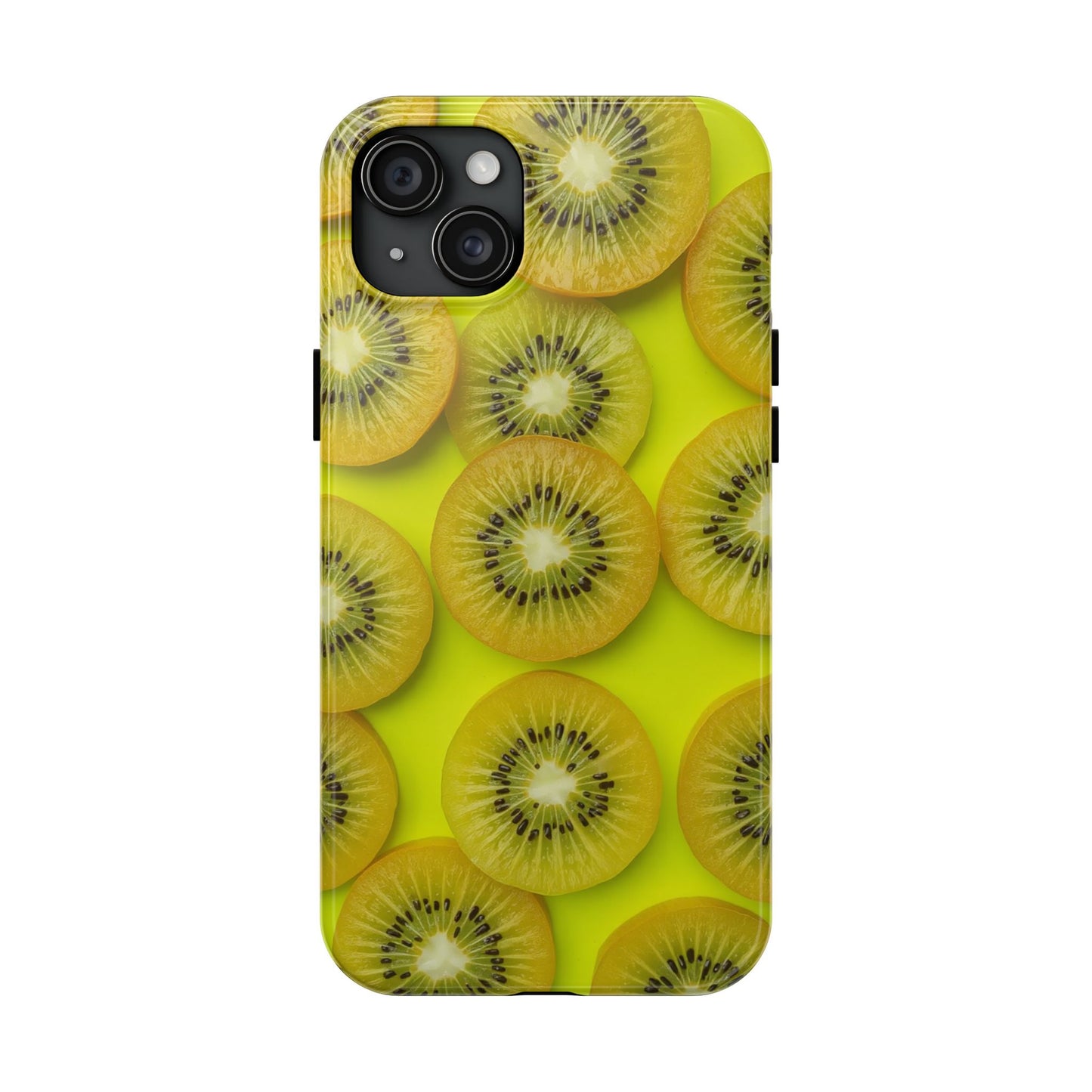 Vibrant Kiwi Tough Phone Case - Bright Yellow Design for Fruit Lovers
