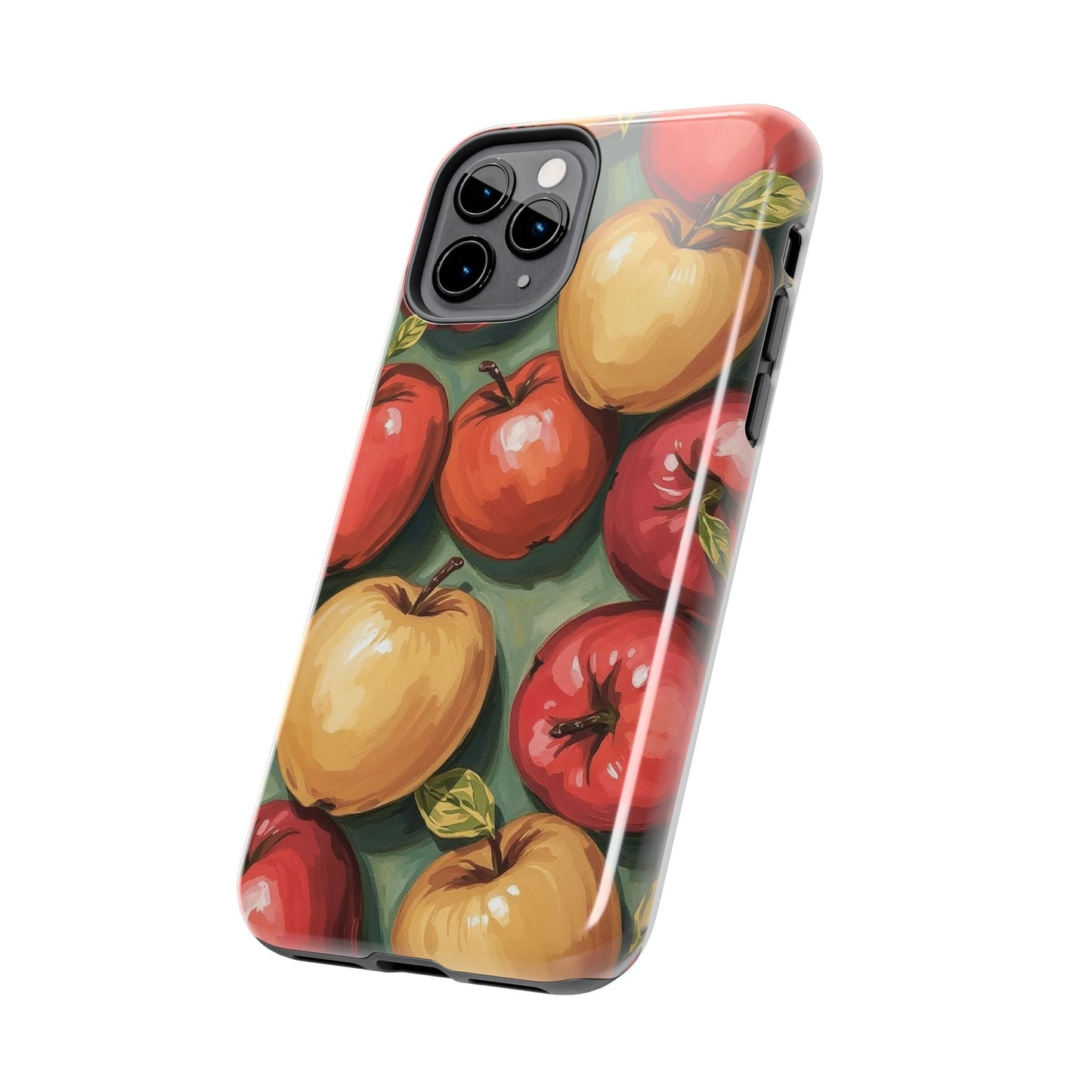 Colorful Painted Apples Art Tough Phone Case - Durable & Stylish Protection - for iPhone