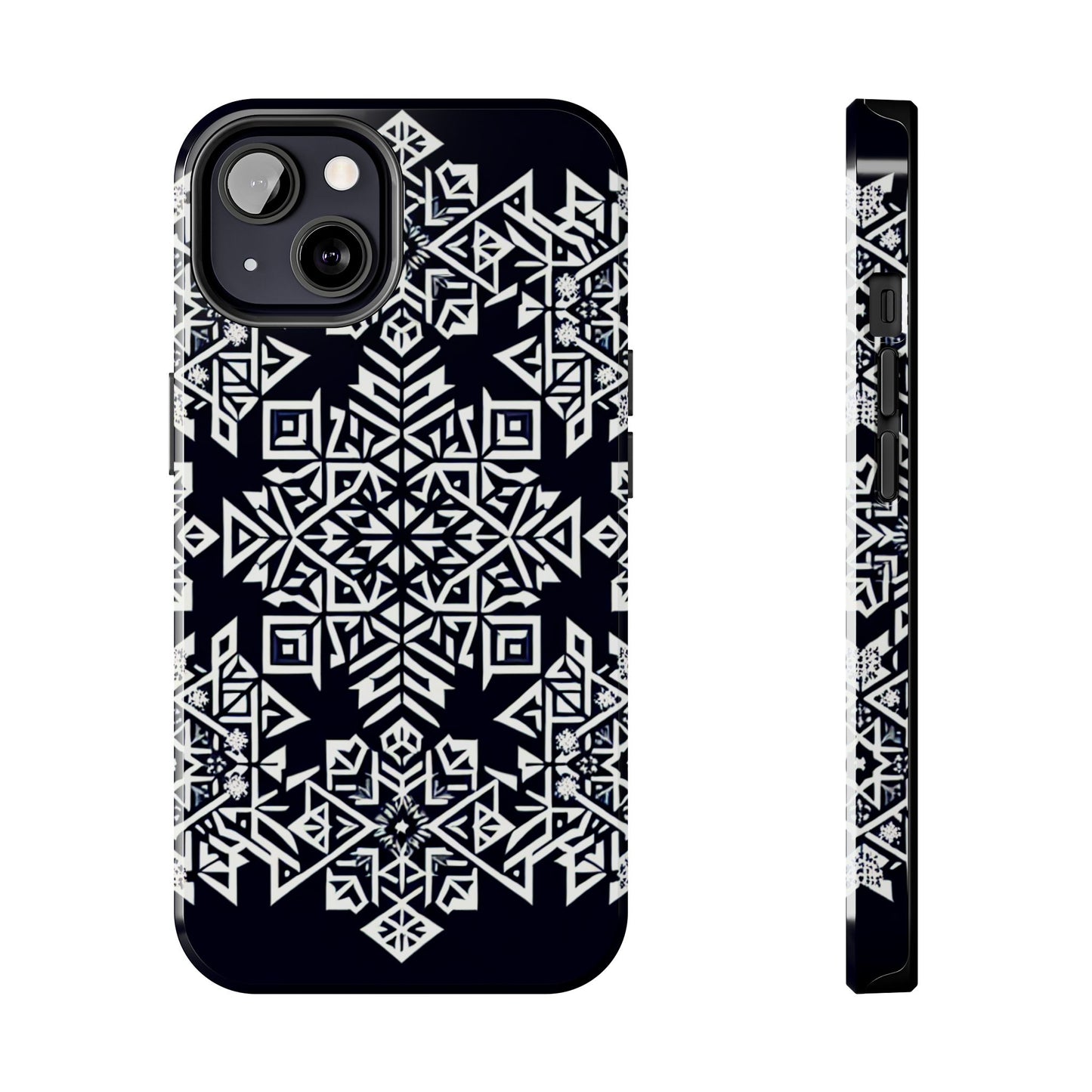 Winter Wonderland Tough Phone Case - Digital Snowflake - for iPhone