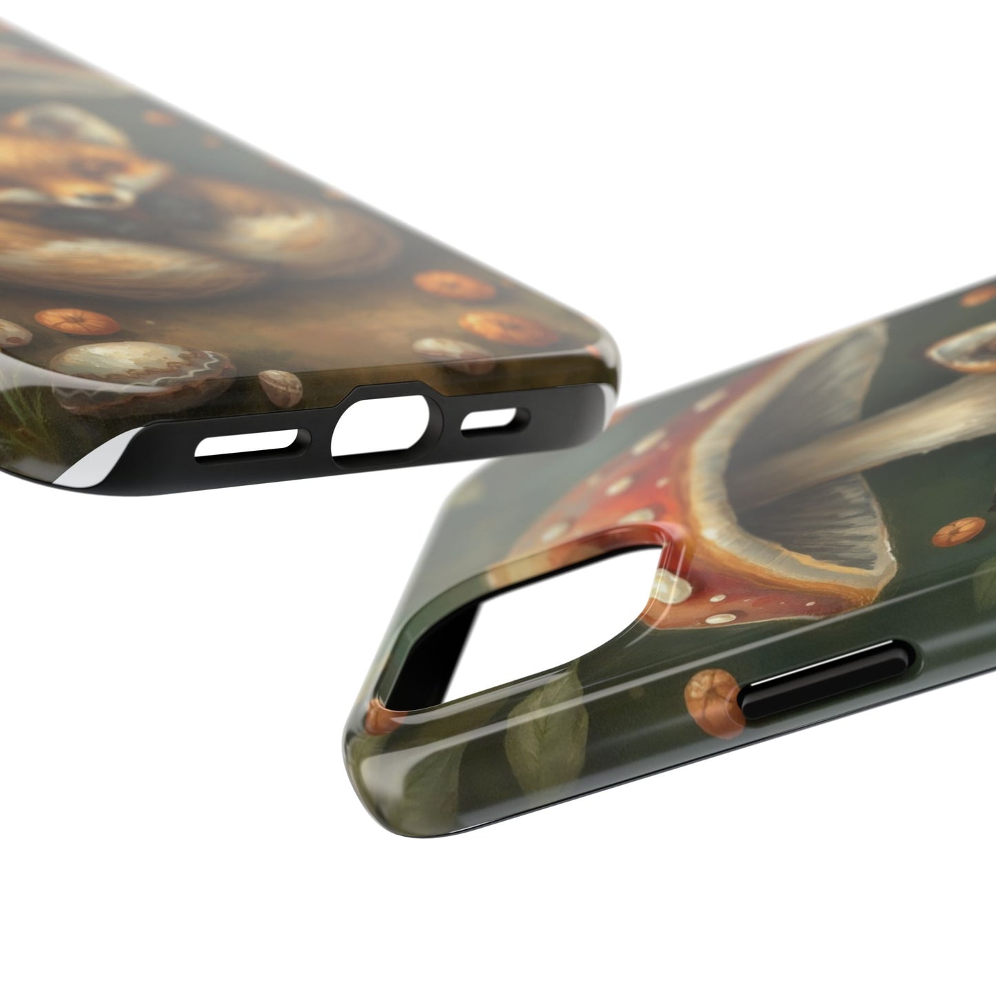 Cute Fox & Mushroom Phone Case - Tough Protective Cover