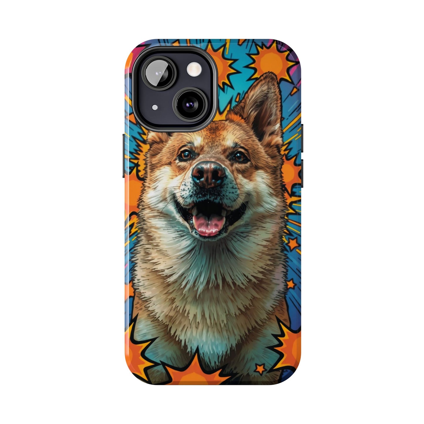 Vibrant Corgi Tough Phone Case - Fun Design for Pet Lovers