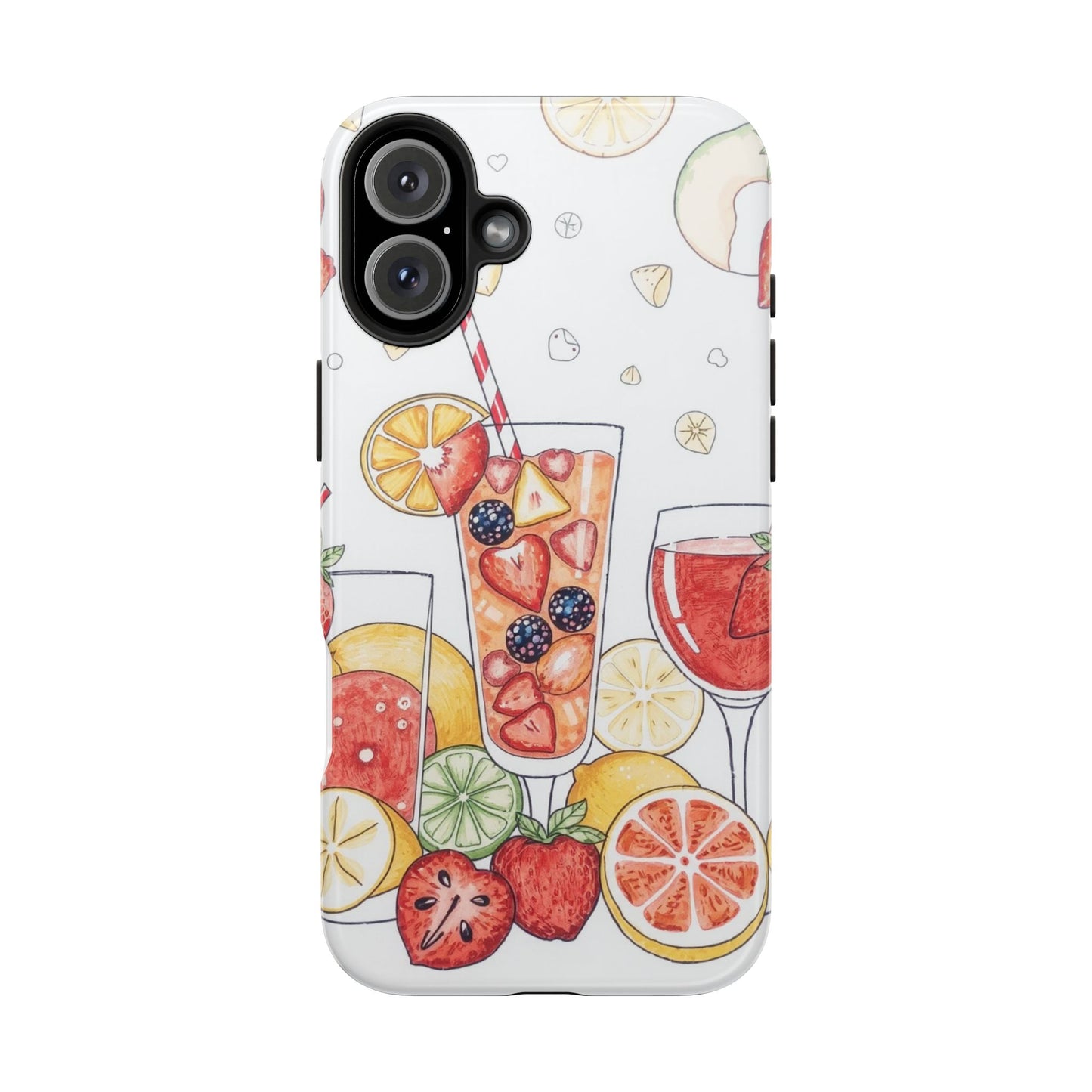 Colorful Fruit Cocktail Tough Phone Case - Perfect for Summer Vibes