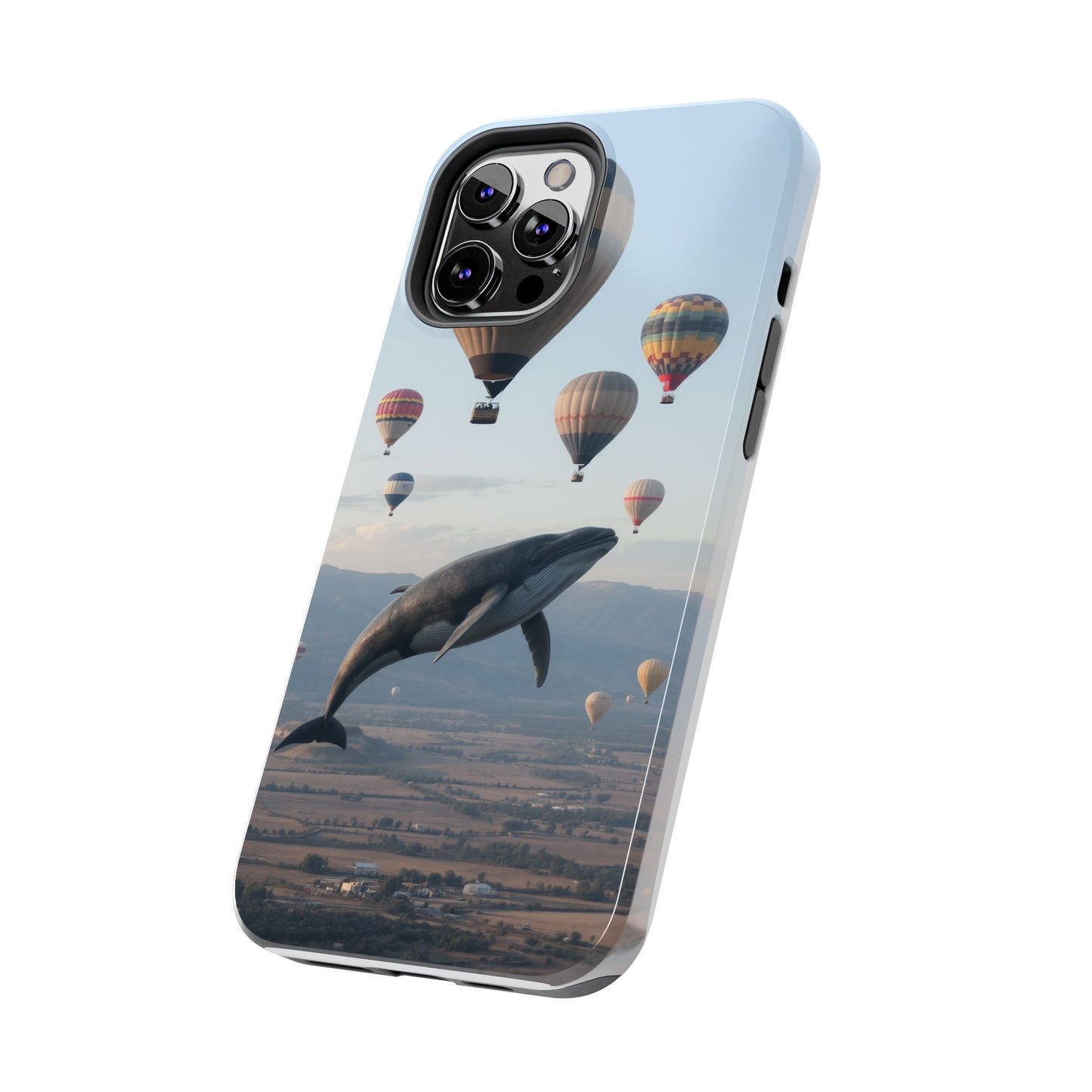 Whale Hot Air Balloon Tough Phone Case - Adventure & Nature Lovers