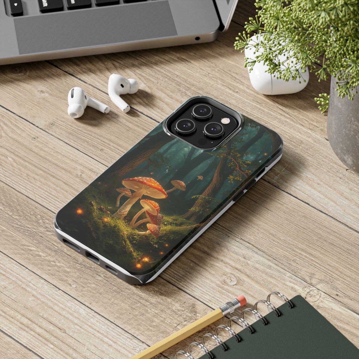 Whimsical Mushroom Tough Phone Case - Forest Fantasy Design