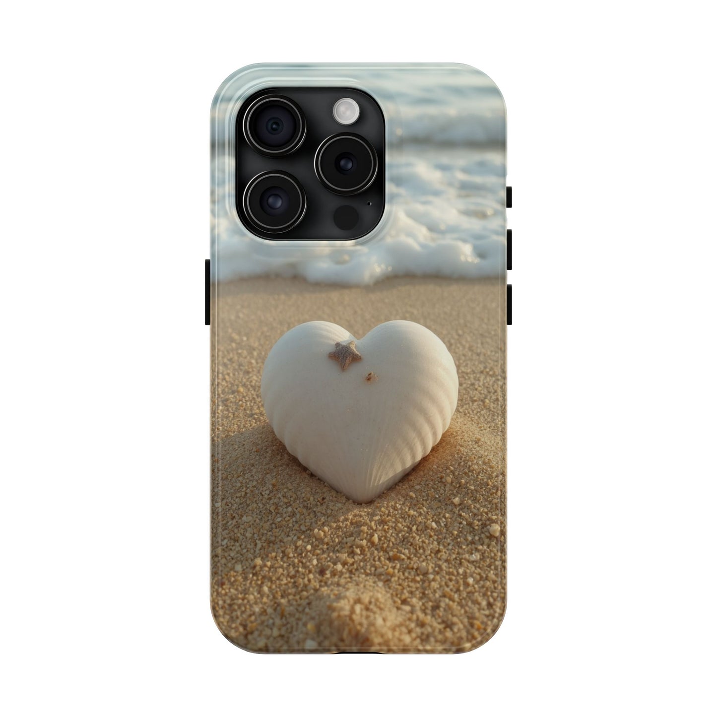 Heart Seashell Tough Phone Case for iPhone