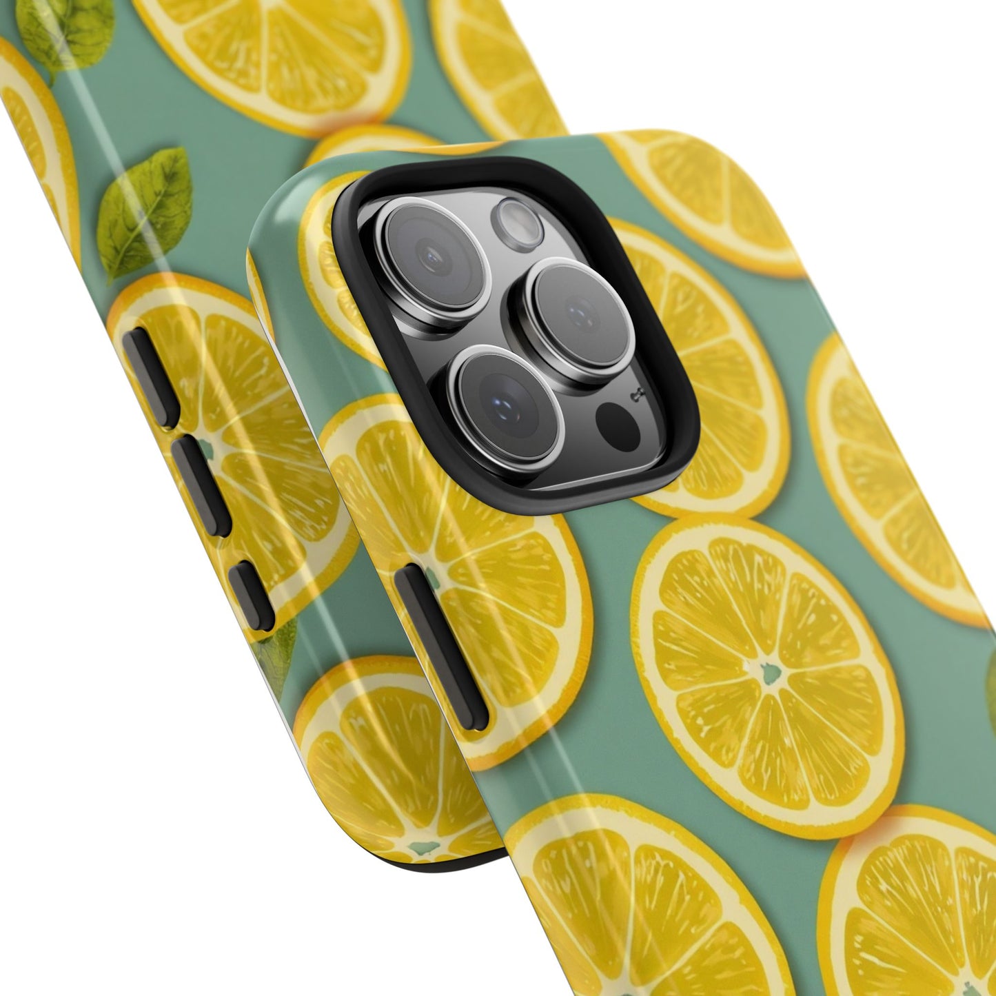 Tough Lemon Pattern Phone Case - Vibrant Citrus Design for Summer Vibes - for iPhone