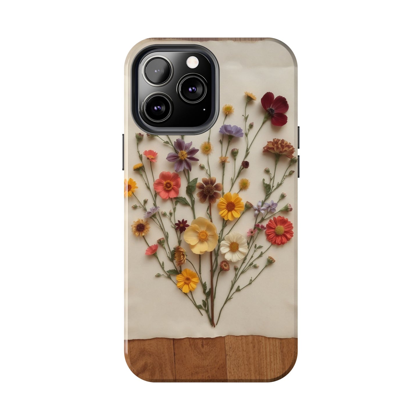 Floral Tough Phone Case - Durable Protection with Nature-Inspired Design