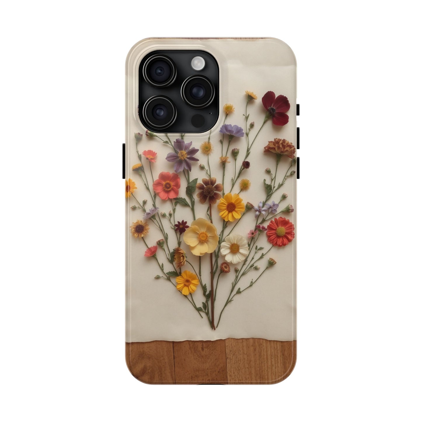Floral Tough Phone Case - Durable Protection with Nature-Inspired Design