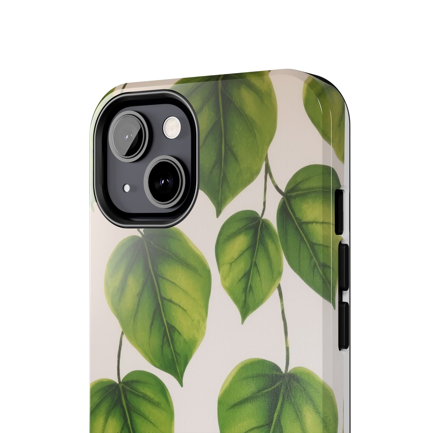 Tough Phone Cases with Green Leaf Design | Eco-Friendly Protection for Nature Lovers