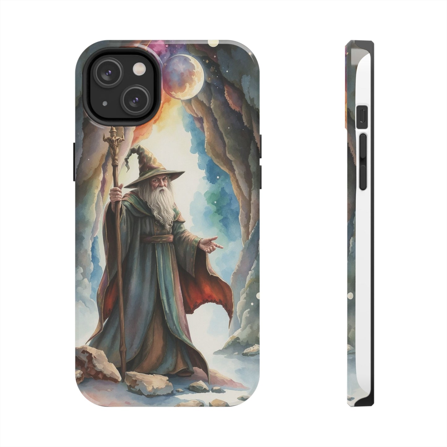 Magical Wizard Phone Case - Tough, Durable Phone Cover for Fantasy Lovers, Geek Gift, Unique Design, Celestial Phone Accessory