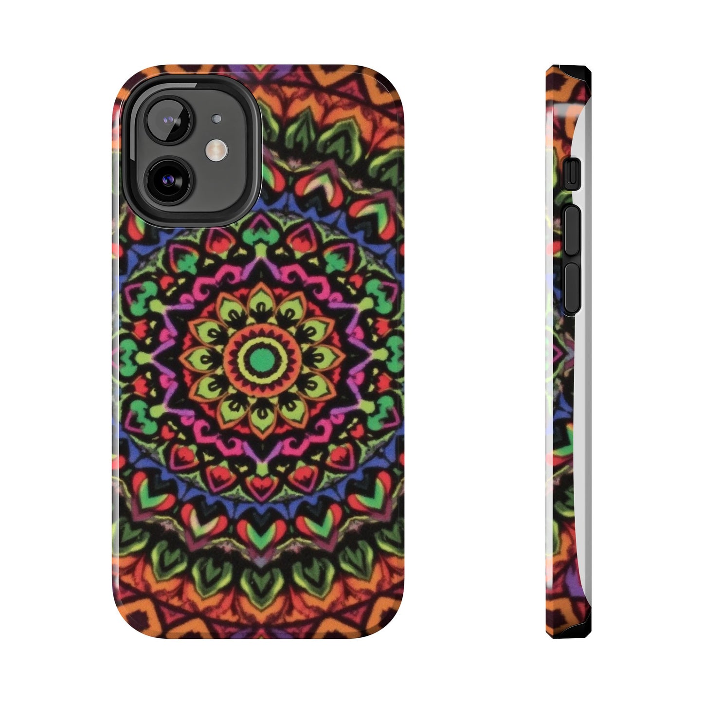Colorful Mandala Tough Phone Case - Vibrant Designs for Trendy Protection - for iPhone