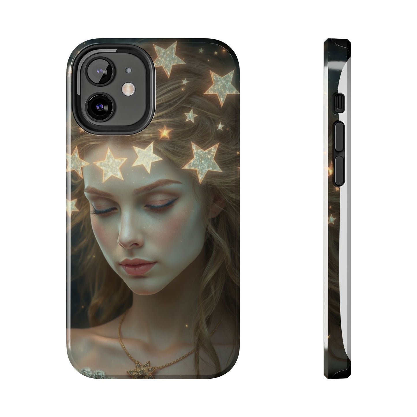 Celestial Dream Tough Phone Case - Artistic Starry Design for Style Enthusiasts