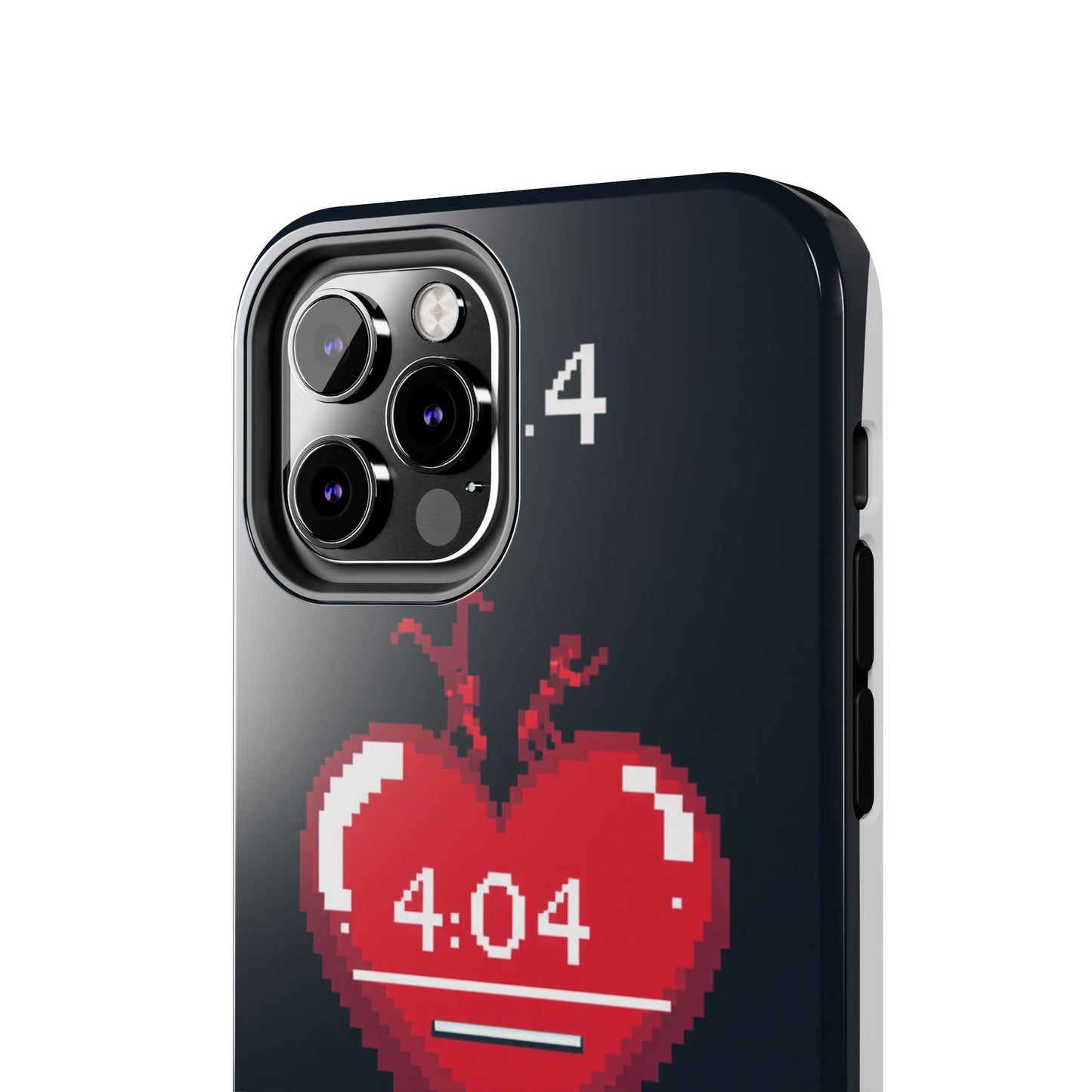 Vintage Pixel Heart Tough Phone Case - "404 Love Not Found" Design
