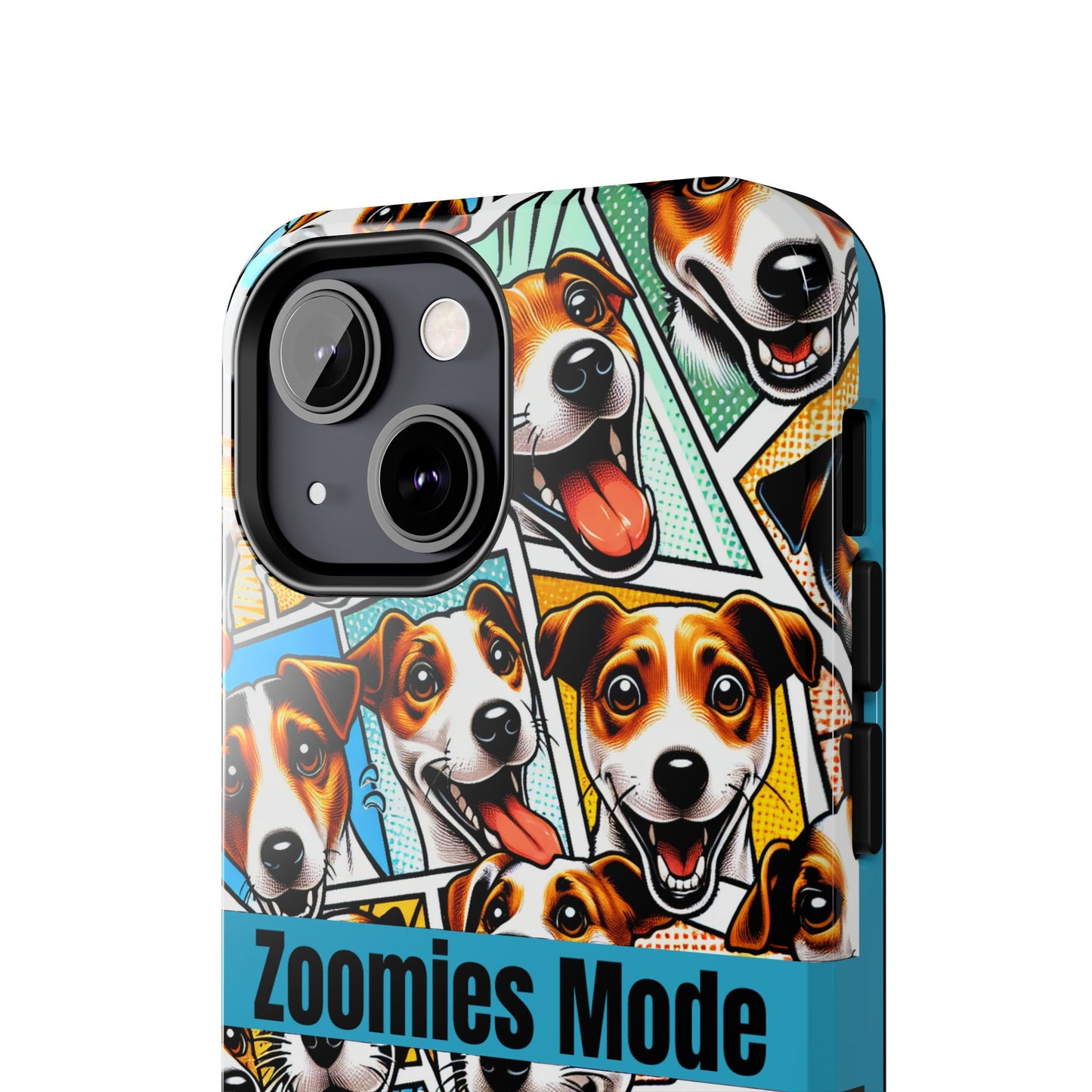 Zoomies Mode Jack Russell Tough Phone Case - Fun Dog Design Case for iPhone