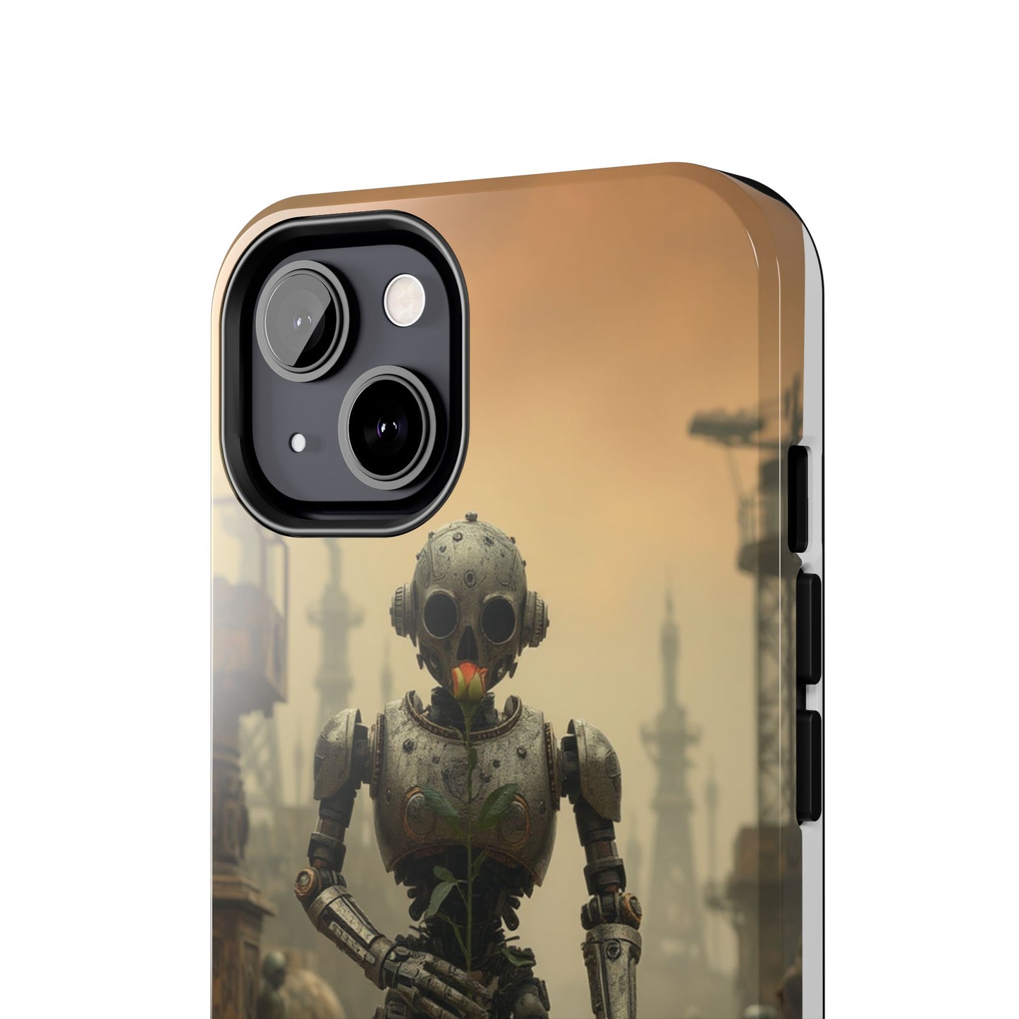 Robotic Sentinel Tough Phone Case - Durable Protector for Sci-Fi Lovers