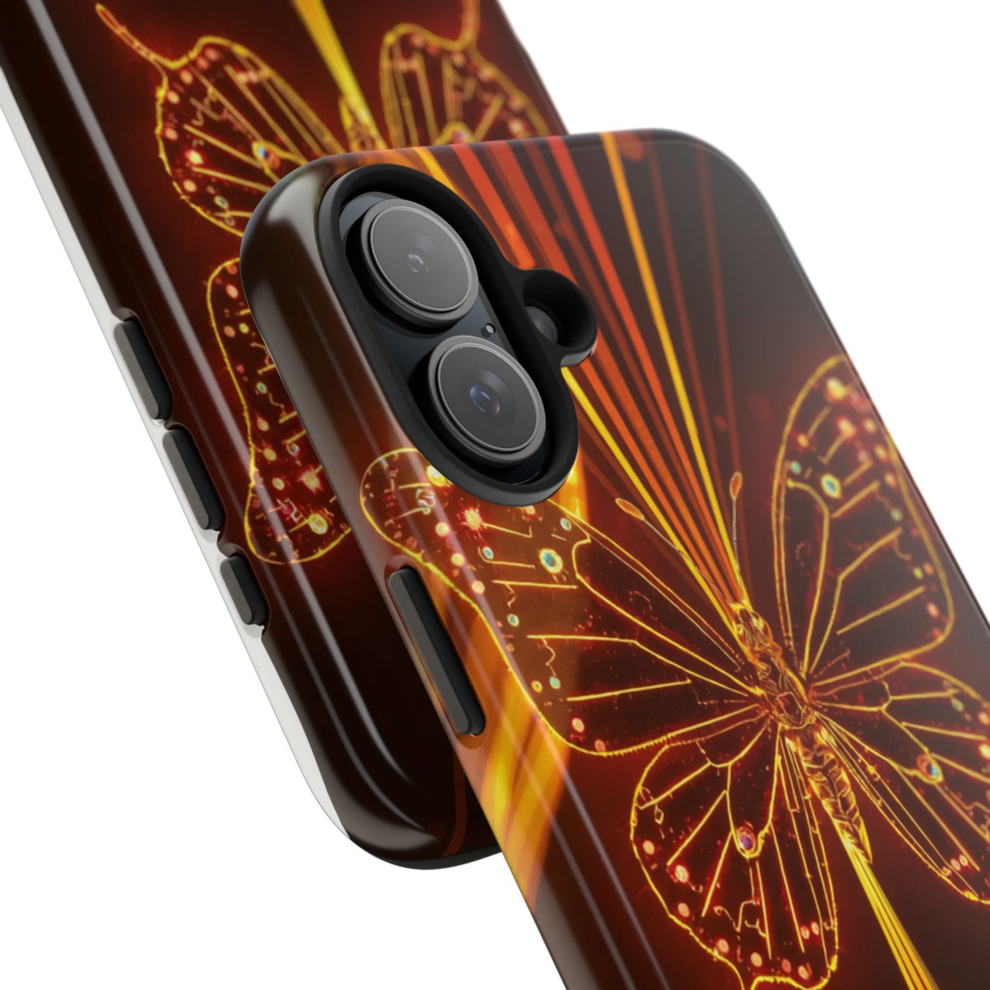 Elegant Butterfly Tough Phone Case - Stylish Protection for Nature Lovers
