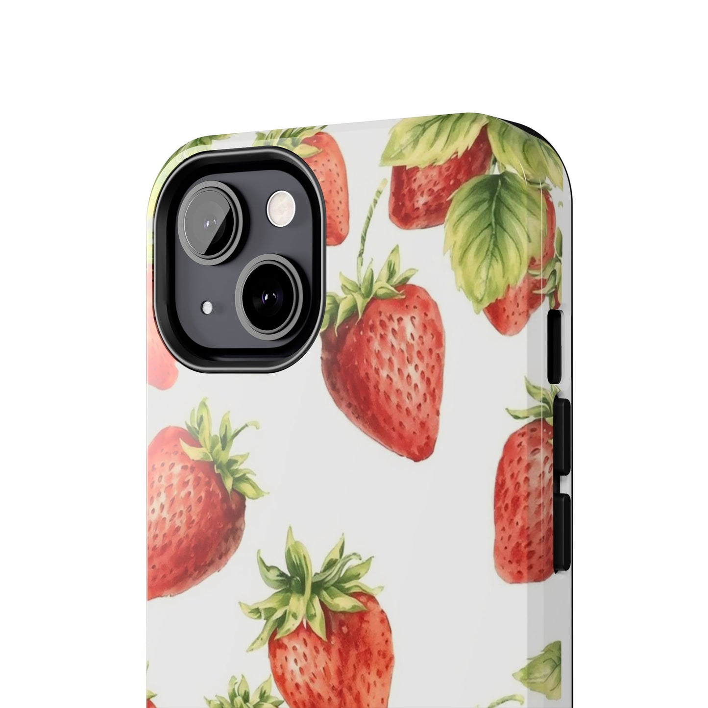 Strawberry Tough Phone Case - Durable Protection with a Fresh Design - for iPhone