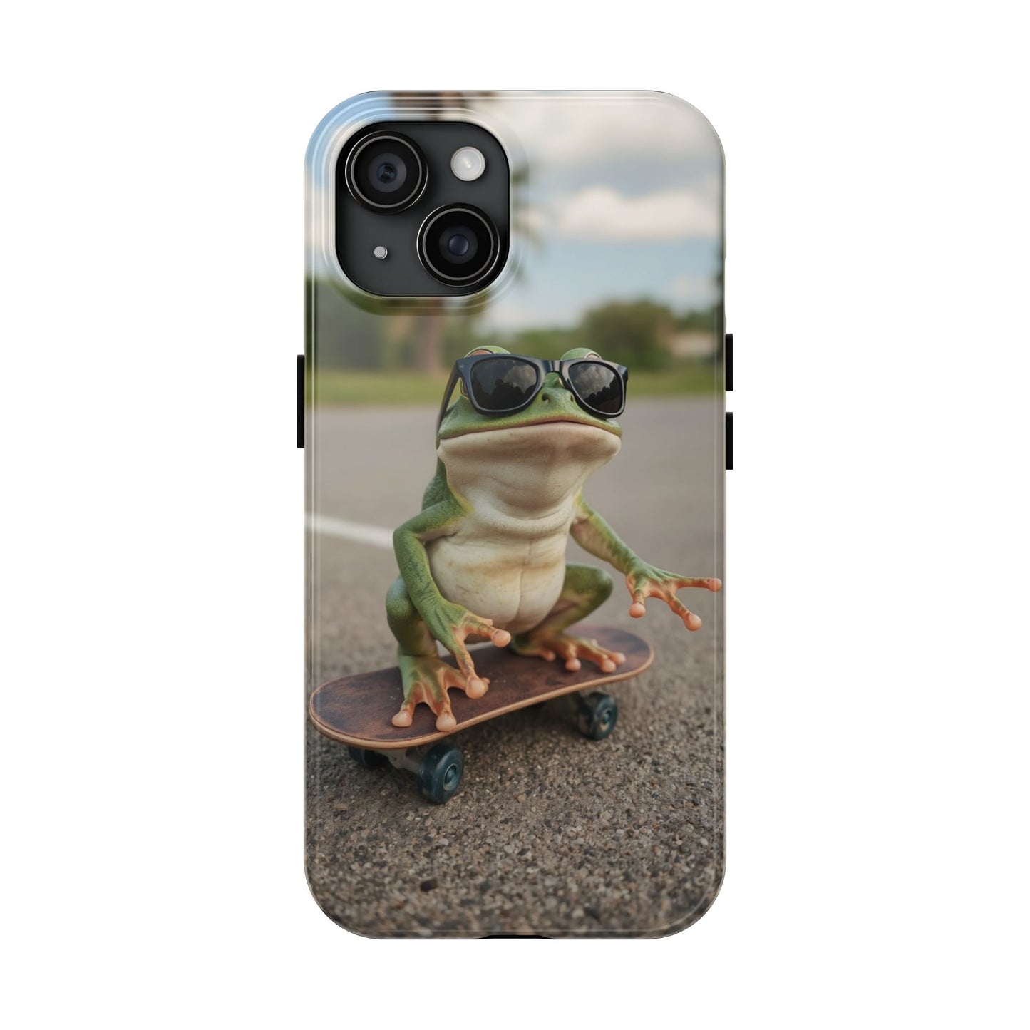 Cool Frog Skateboard Phone Case - Tough and Stylish Protection