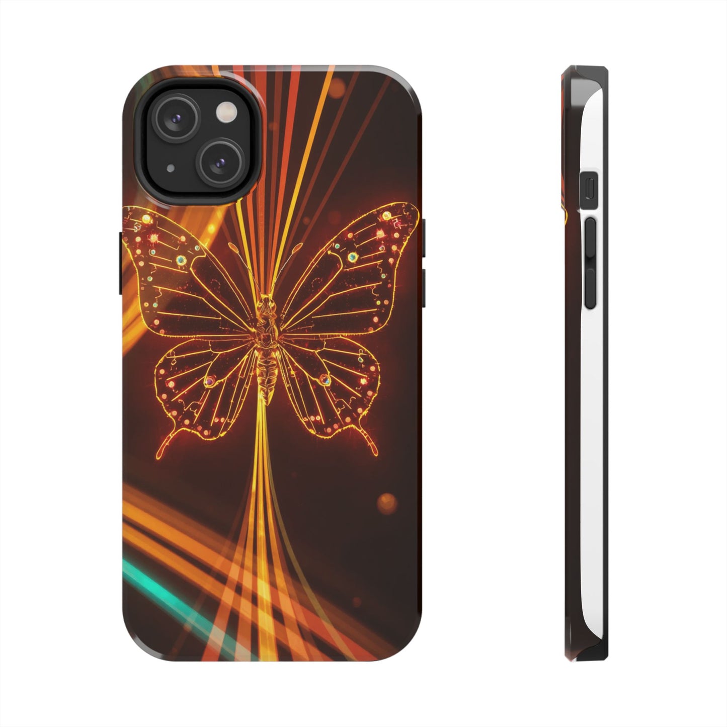 Elegant Butterfly Tough Phone Case - Stylish Protection for Nature Lovers