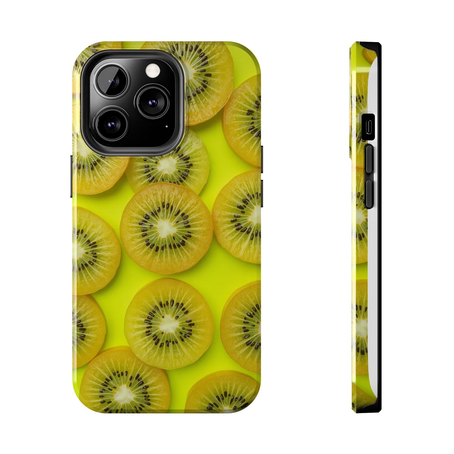 Vibrant Kiwi Tough Phone Case - Bright Yellow Design for Fruit Lovers