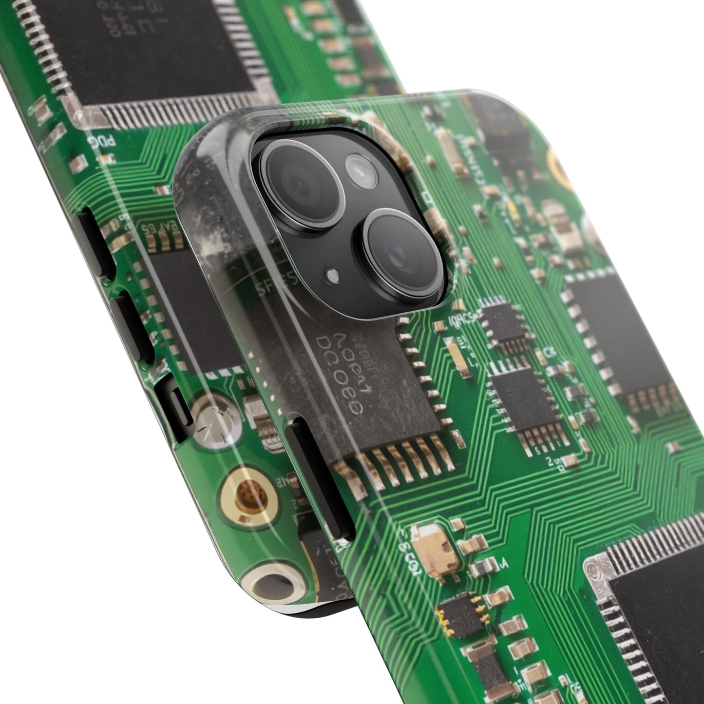 Circuit Board Tough Phone Case - Durable Tech Design