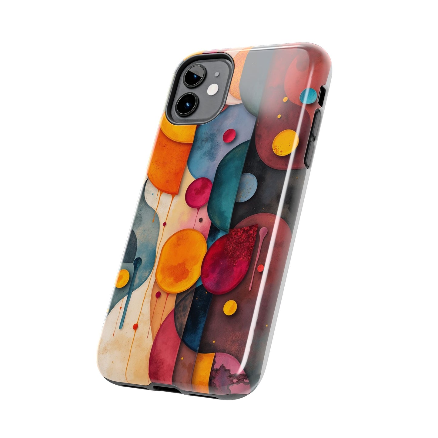 Artistic Tough Phone Cases - Colorful Abstract Design for Trendy Protection - for iPhone