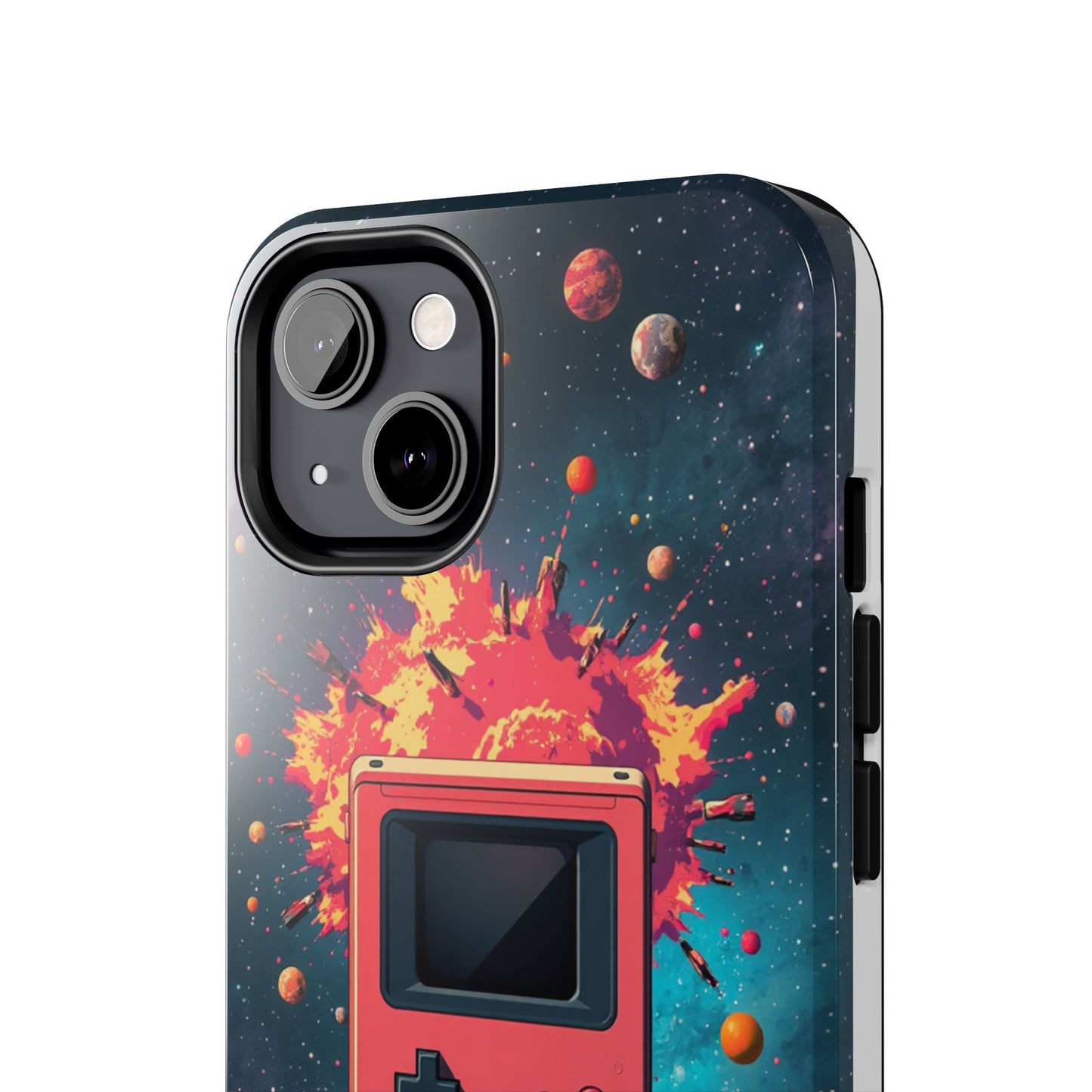 Retro Gaming Tough Phone Case - Space Adventure Design