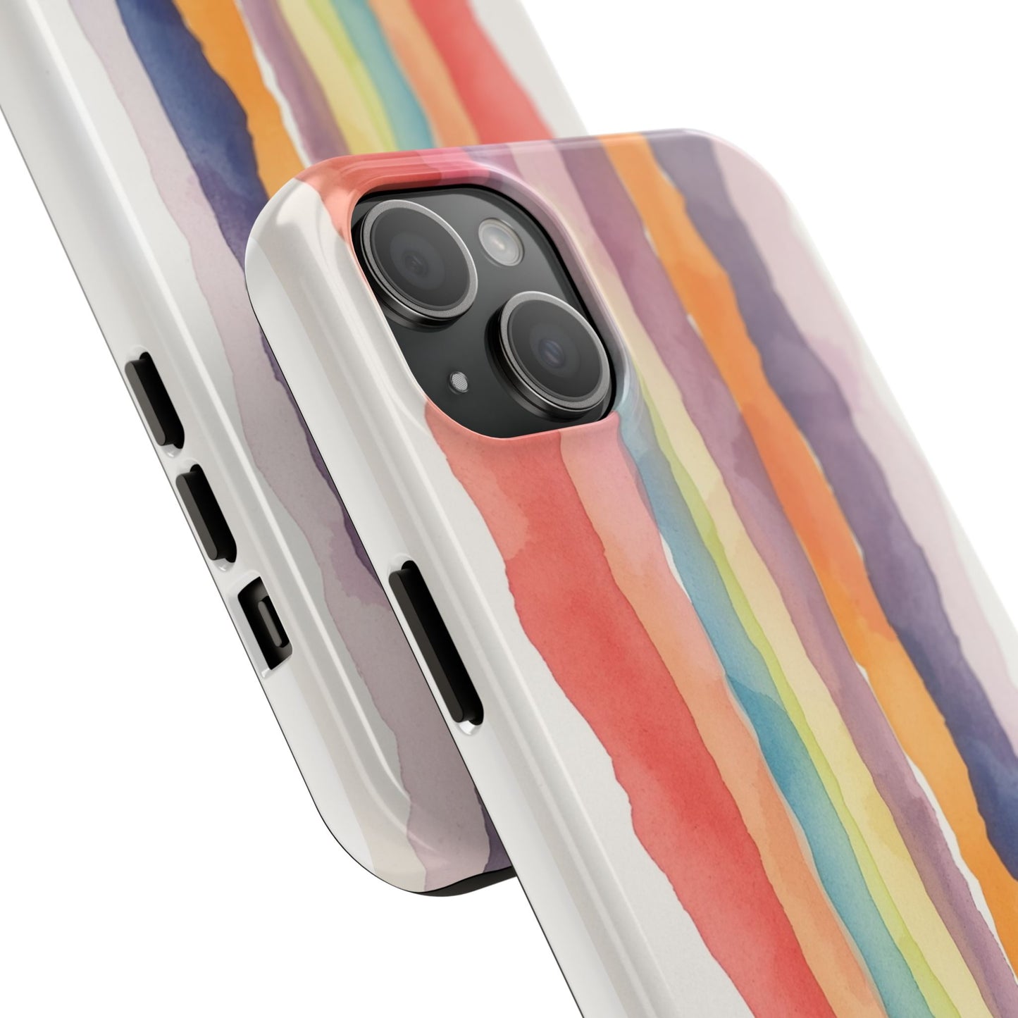 Colorful Watercolor Tough Phone Case - Stylish and Durable Cover for Creative Souls