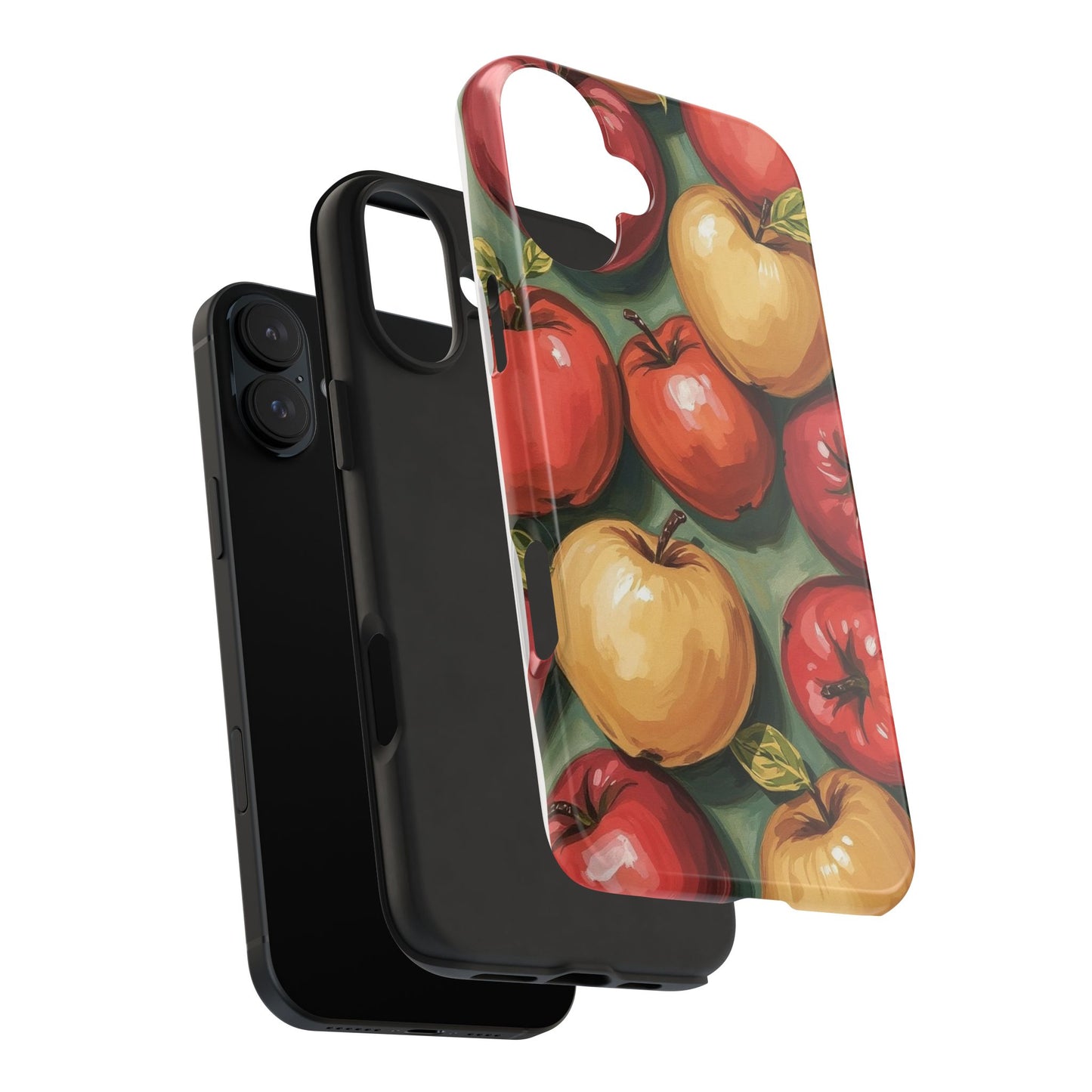 Colorful Painted Apples Art Tough Phone Case - Durable & Stylish Protection - for iPhone