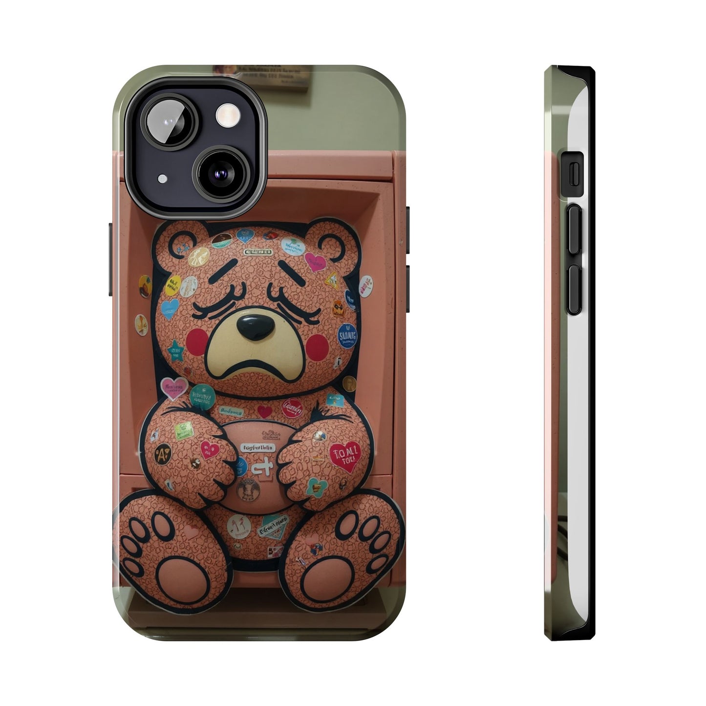 Cute Bear Tough Phone Case - Durable Protection with Fun Design