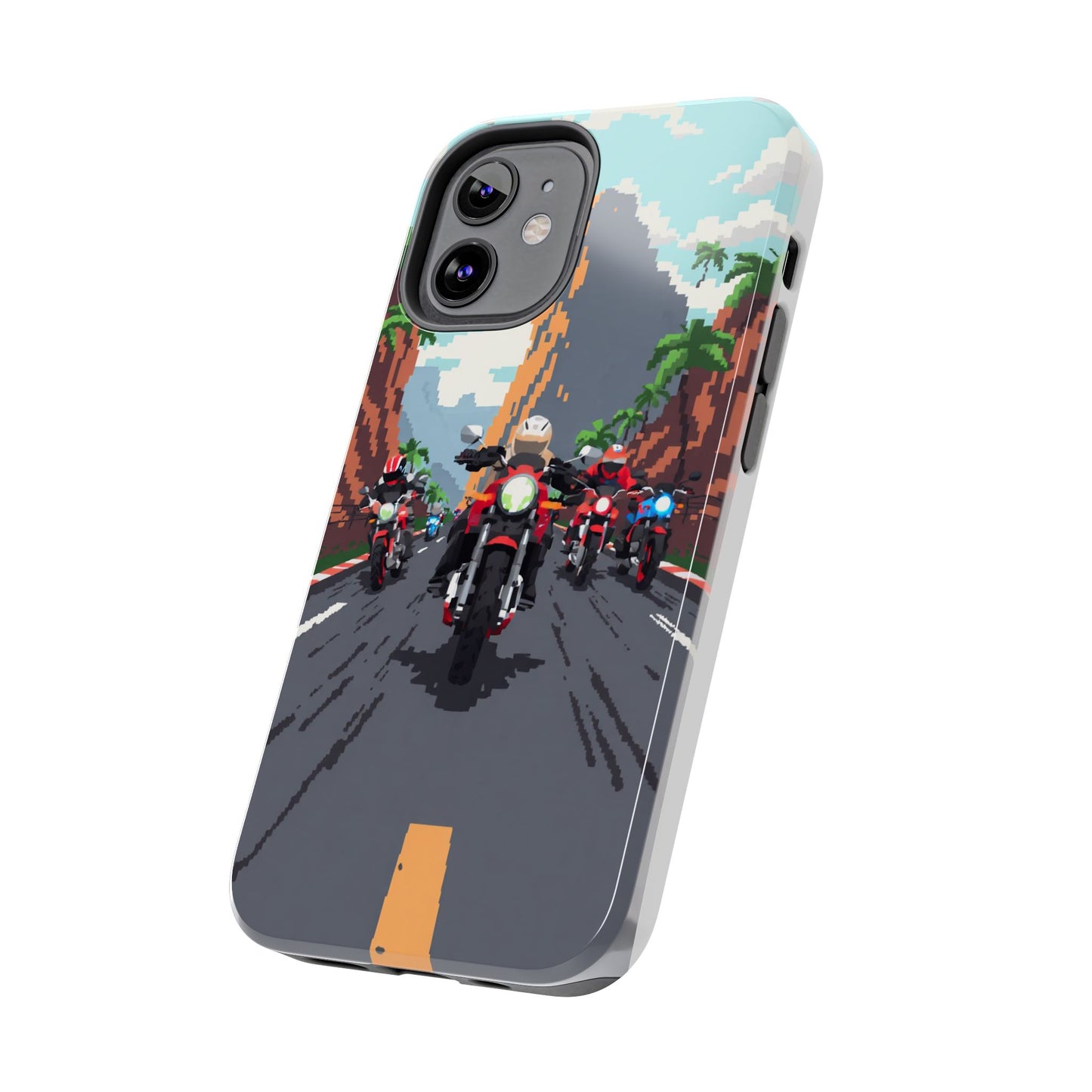 Retro Biker Tough Phone Case - Perfect for Motorcycle Lovers