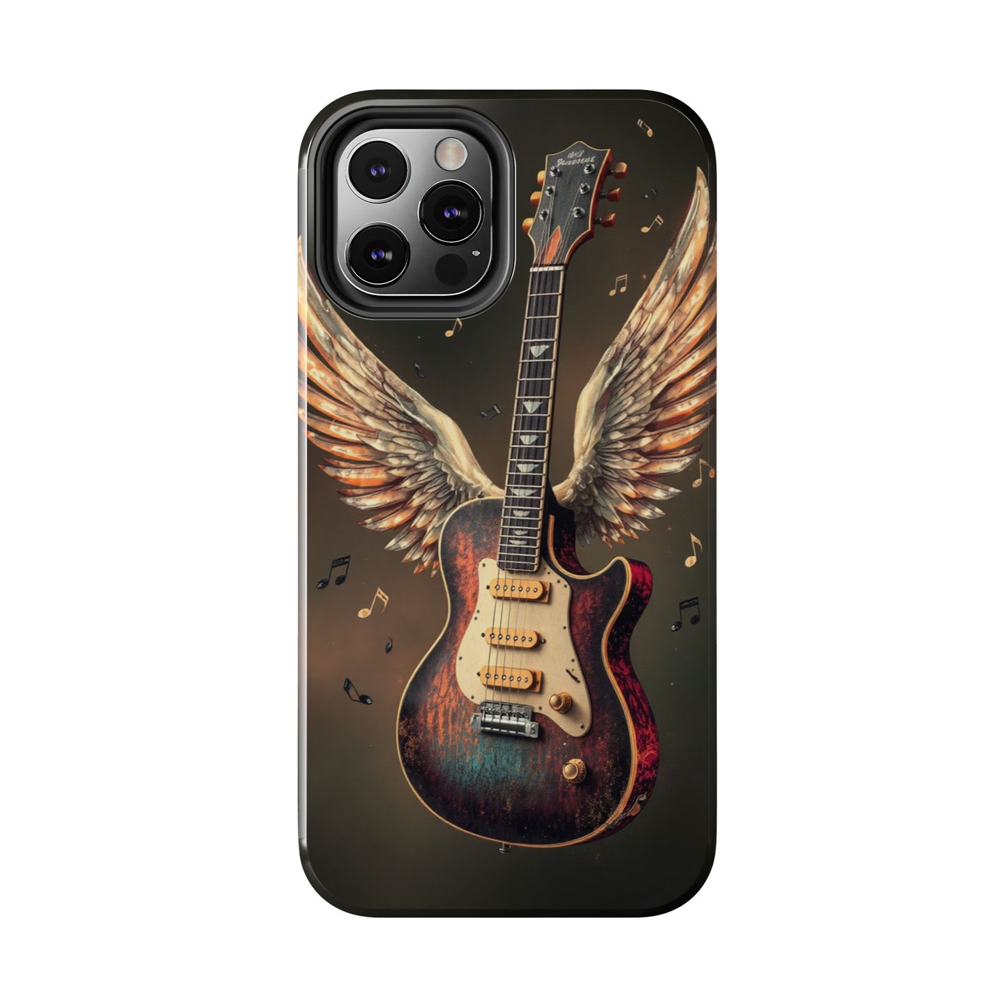 Inspirational Guitar Wing Phone Case - Tough Protection for Music Lovers