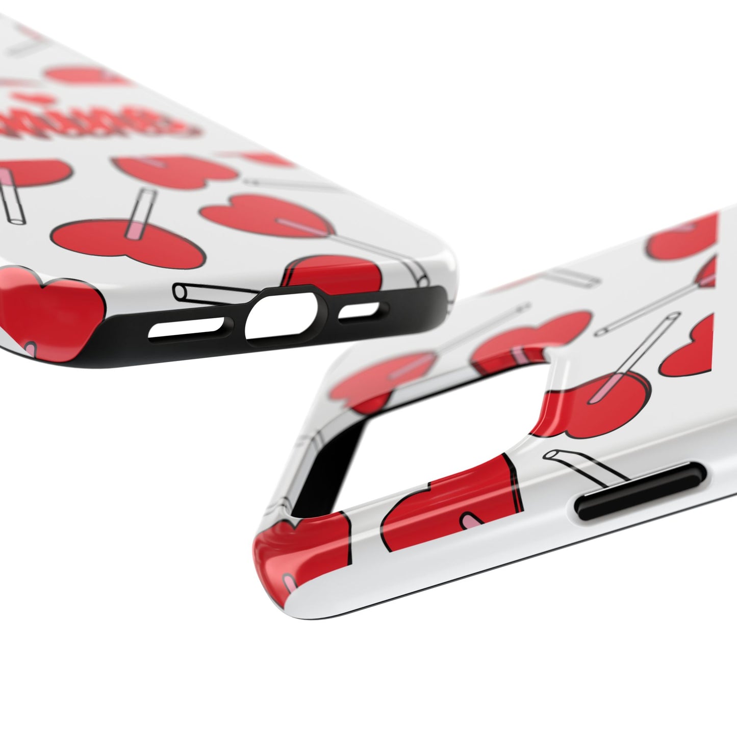 Be Mine Heart Pattern Tough Phone Case - Love Gift - for iPhone