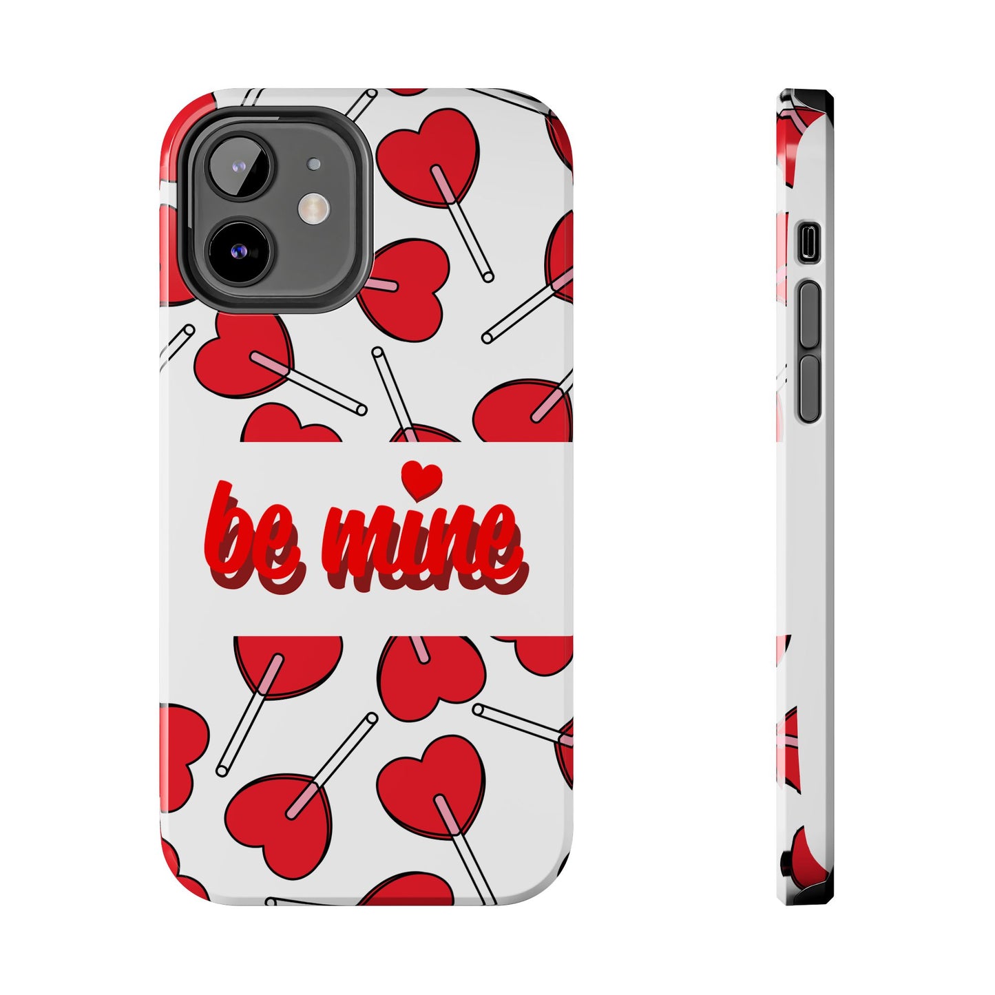 Be Mine Heart Pattern Tough Phone Case - Love Gift - for iPhone